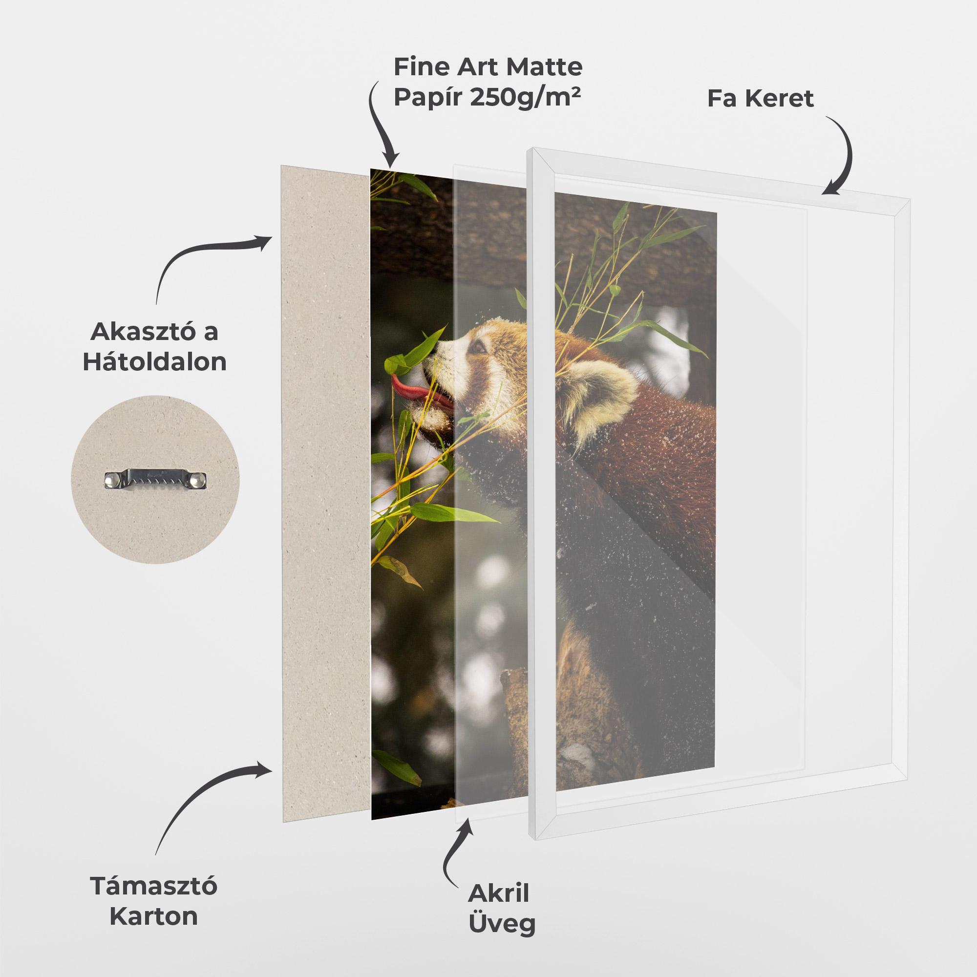 Keretezett Poszter Red Panda mockup 1