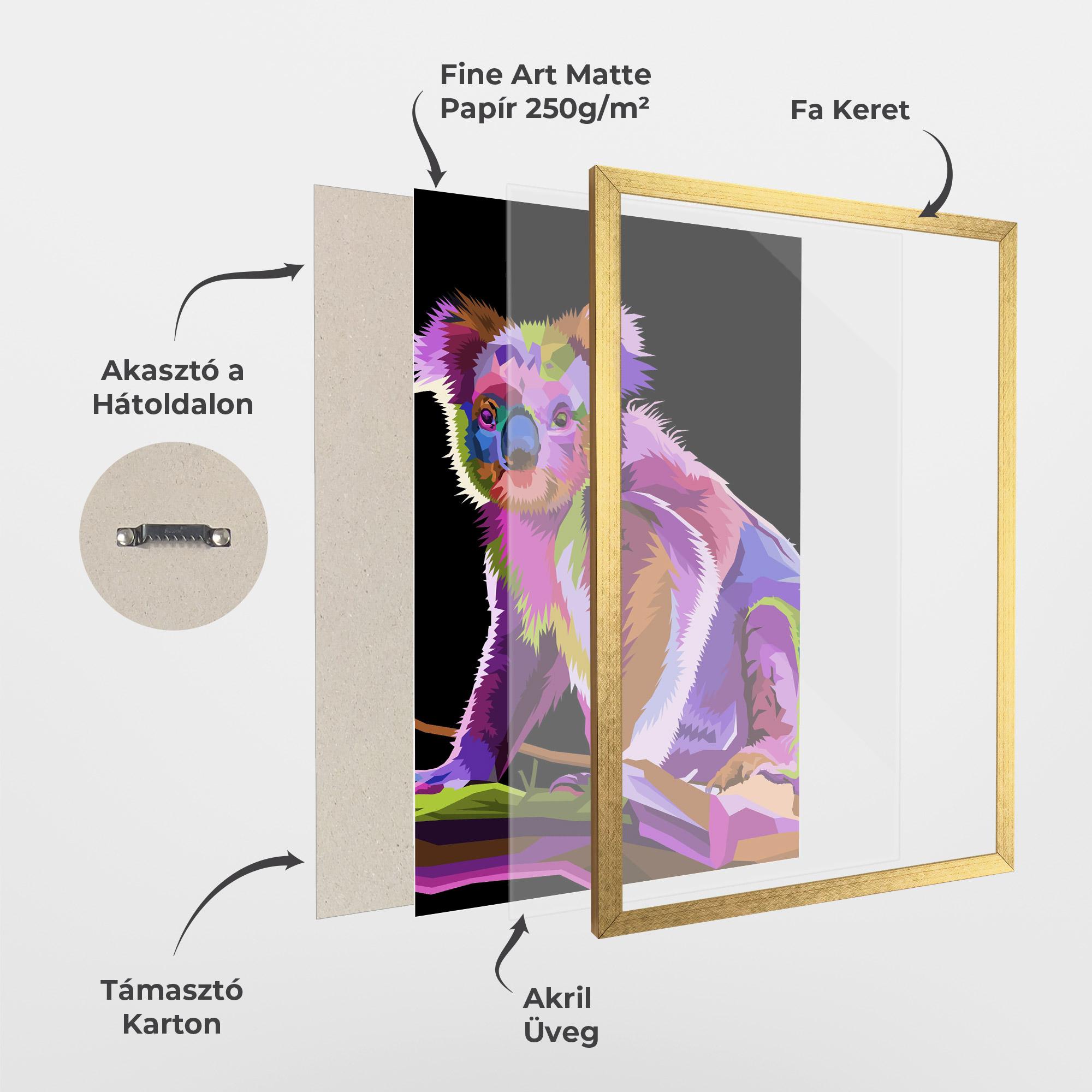 Keretezett Poszter Koala Art mockup 1