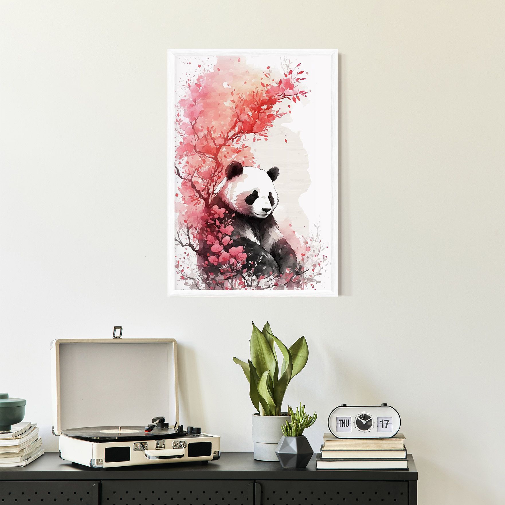 Pink Flower Panda mockup 2