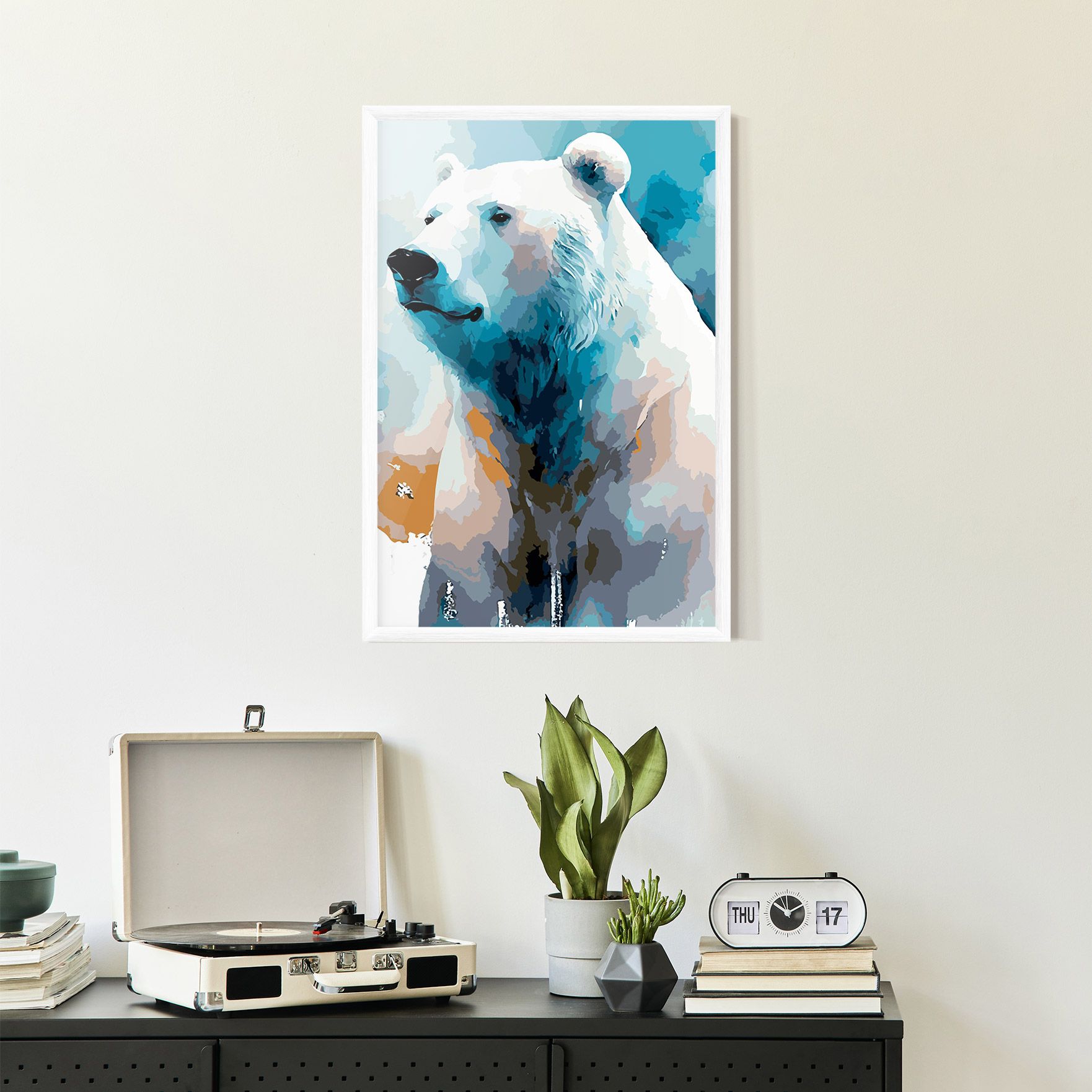 Polar White Bear mockup 2