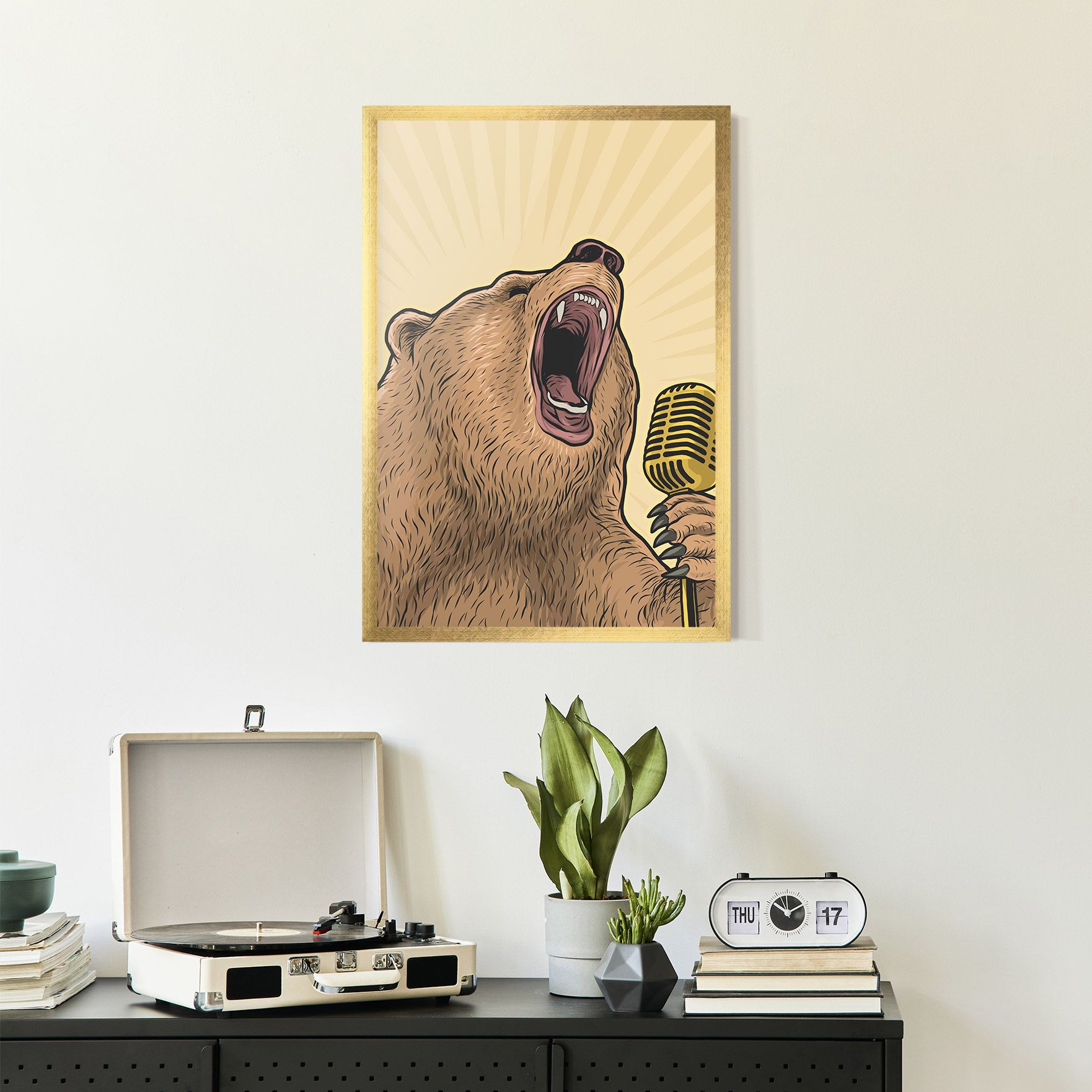 Bear Singing mockup 2