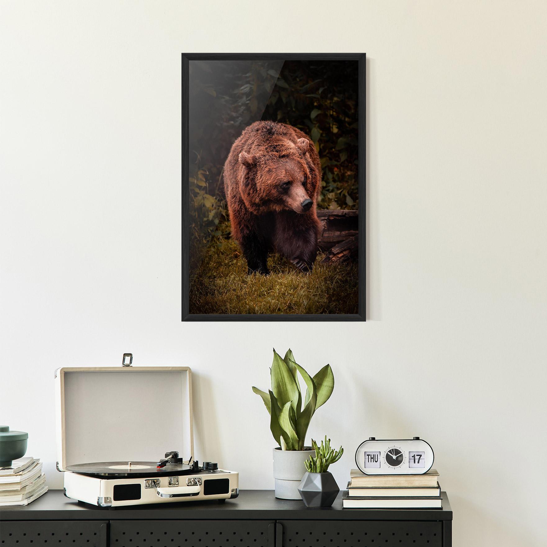 Keretezett Poszter Brown Bear mockup 2