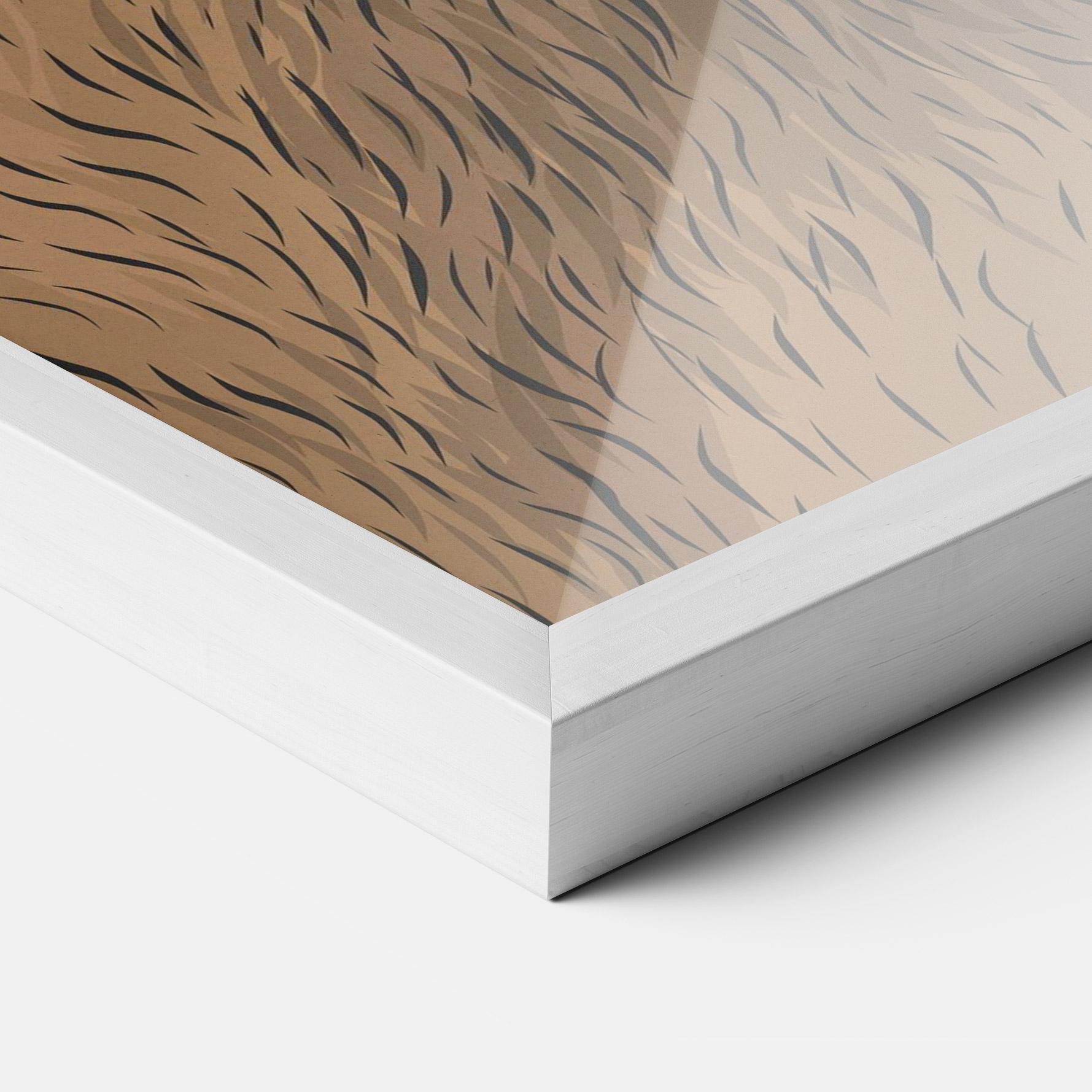 Keretezett Poszter Bear Singing mockup 3