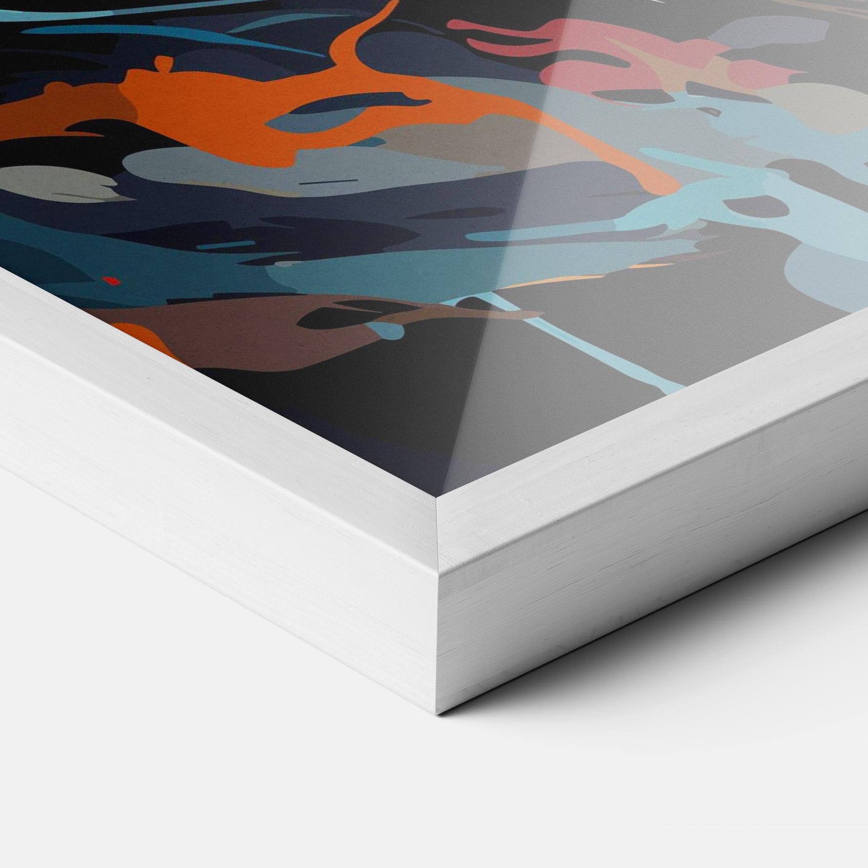 Keretezett Poszter Cream Color Bear mockup 3