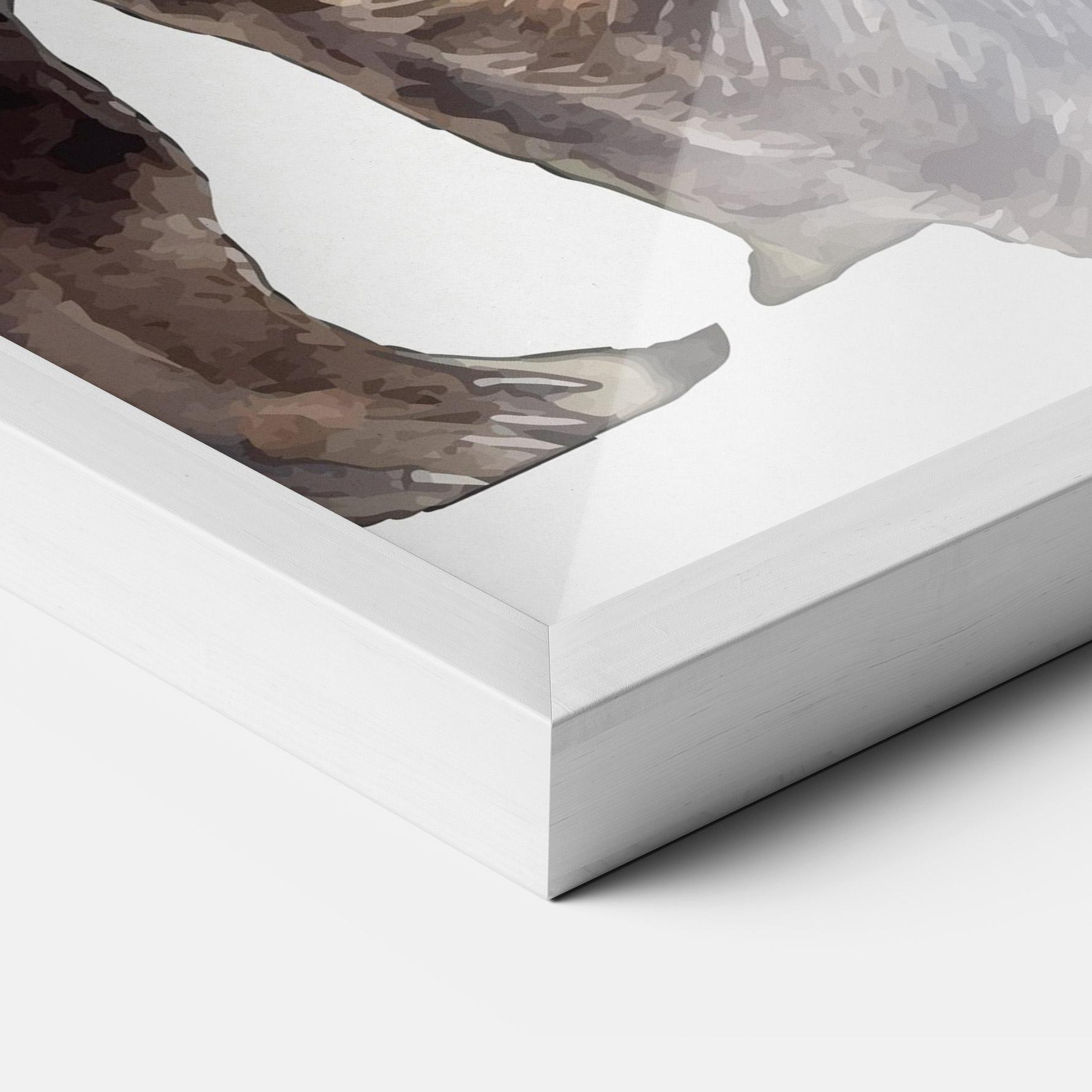 Keretezett Poszter Watercolor Bear Art mockup 3