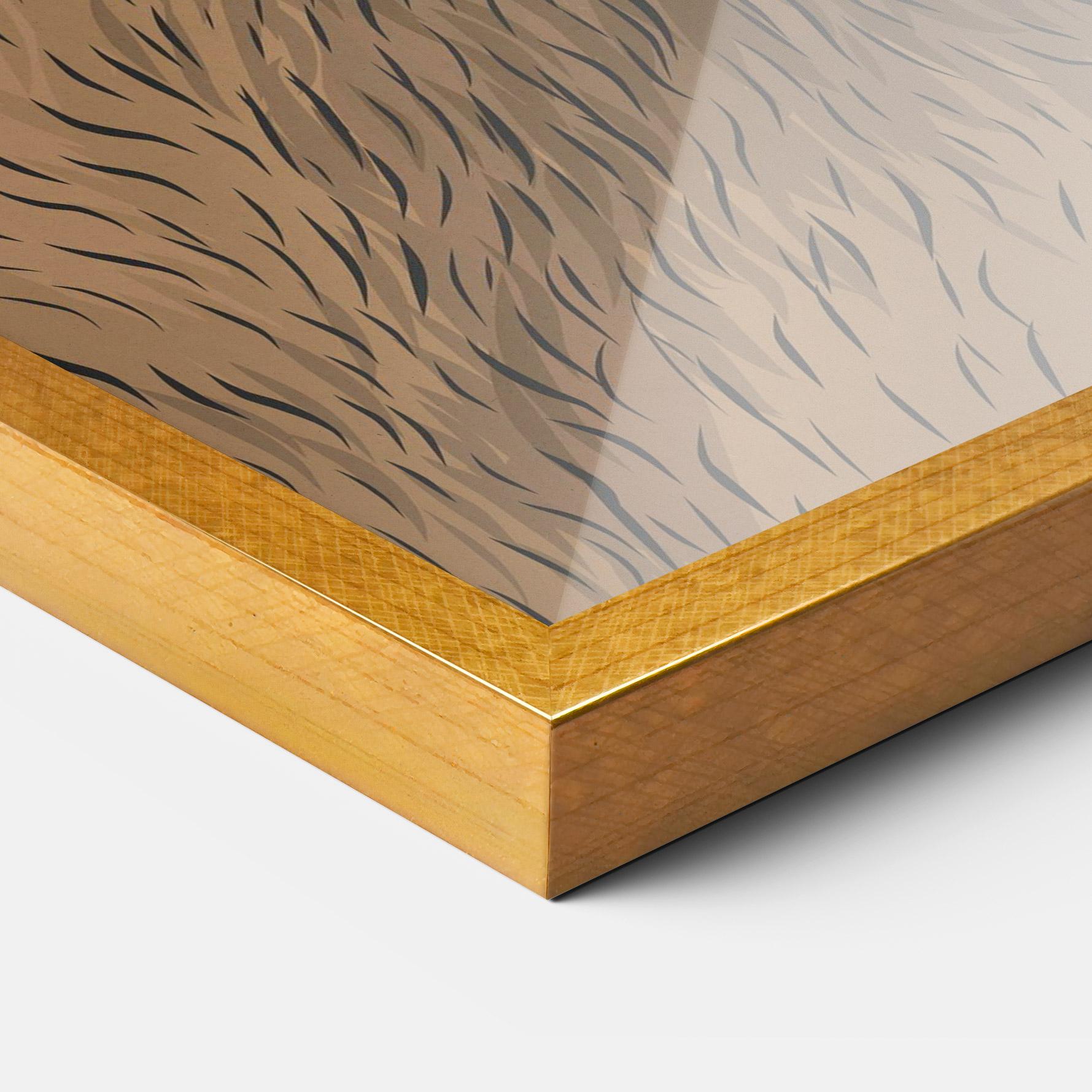 Keretezett Poszter Bear Singing mockup 3