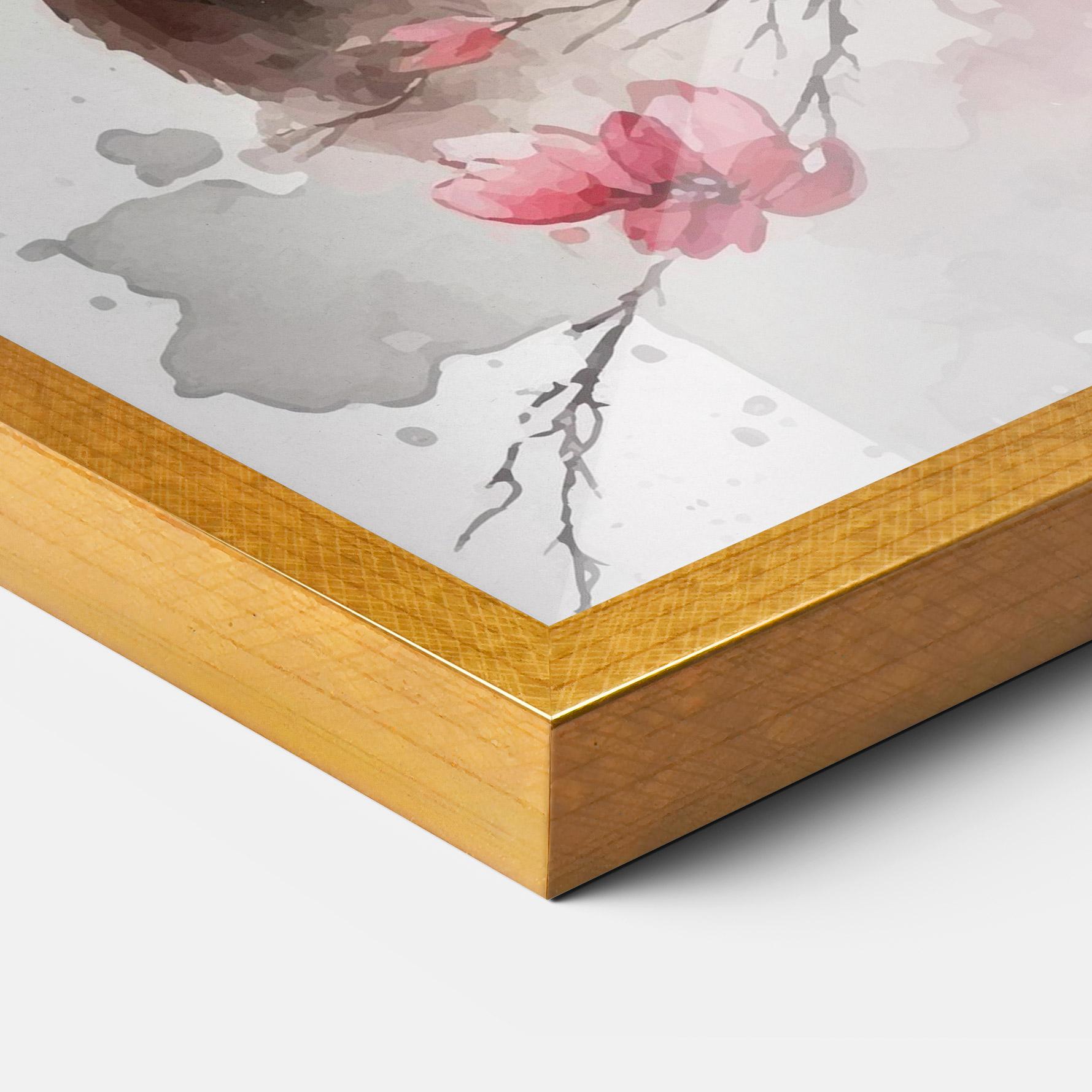 Keretezett Poszter Blossom Panda mockup 3