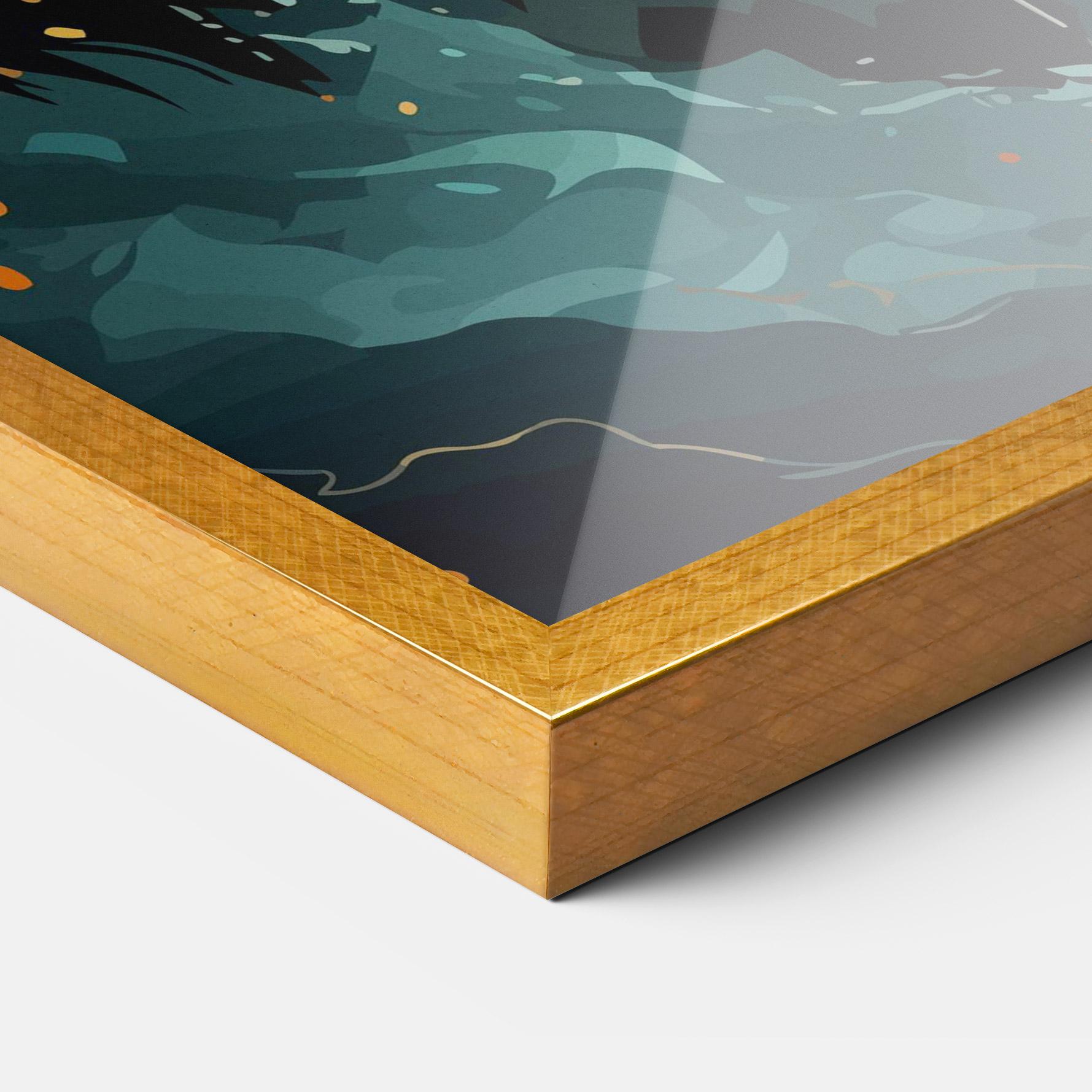 Keretezett Poszter Brown Bear Art mockup 3