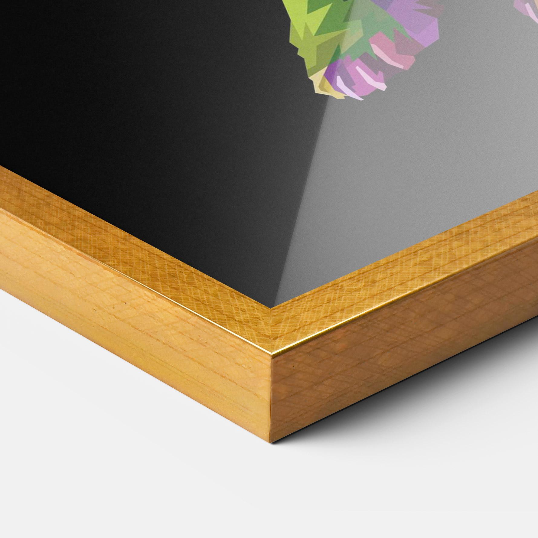 Keretezett Poszter Colorful Icebear mockup 3