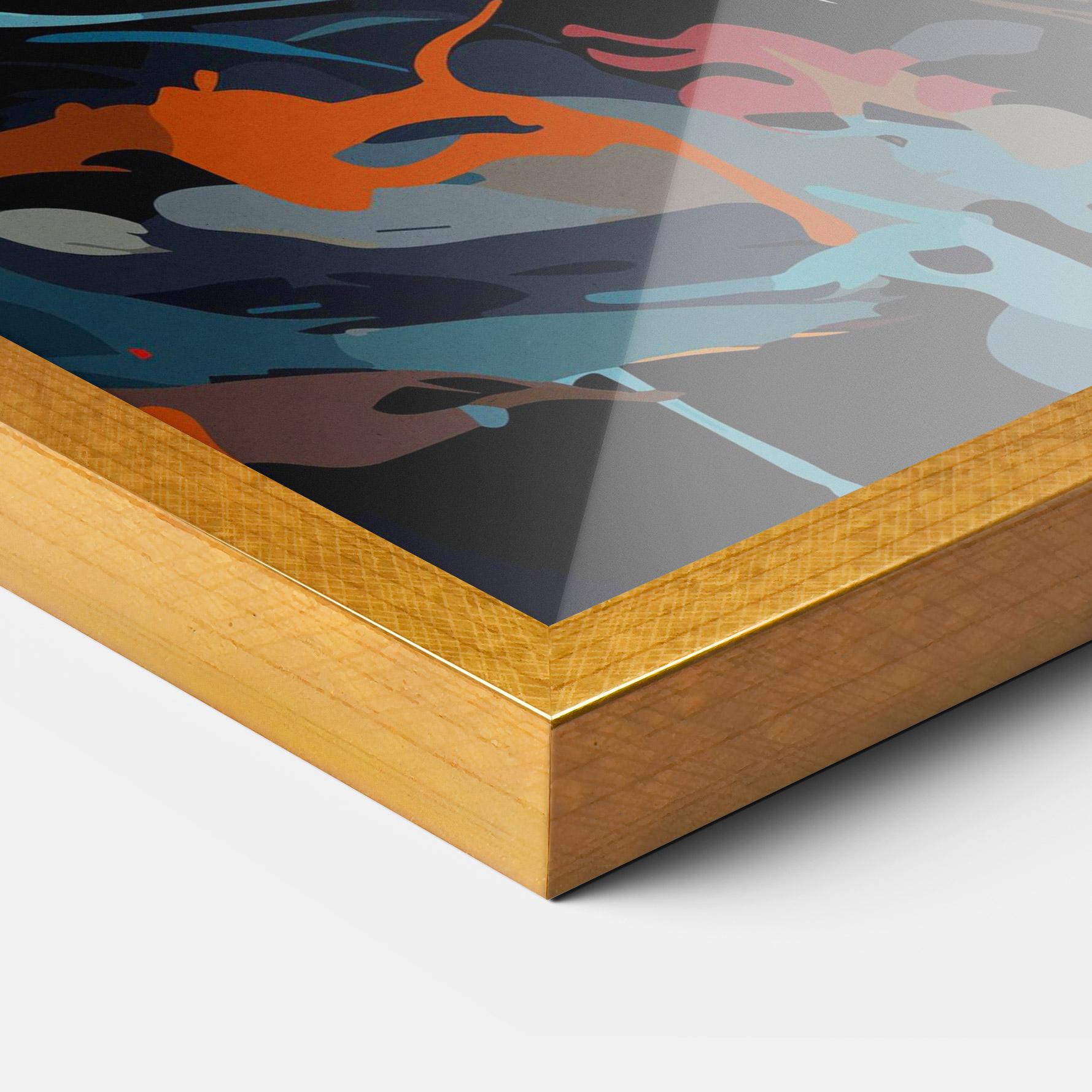 Keretezett Poszter Cream Color Bear mockup 3