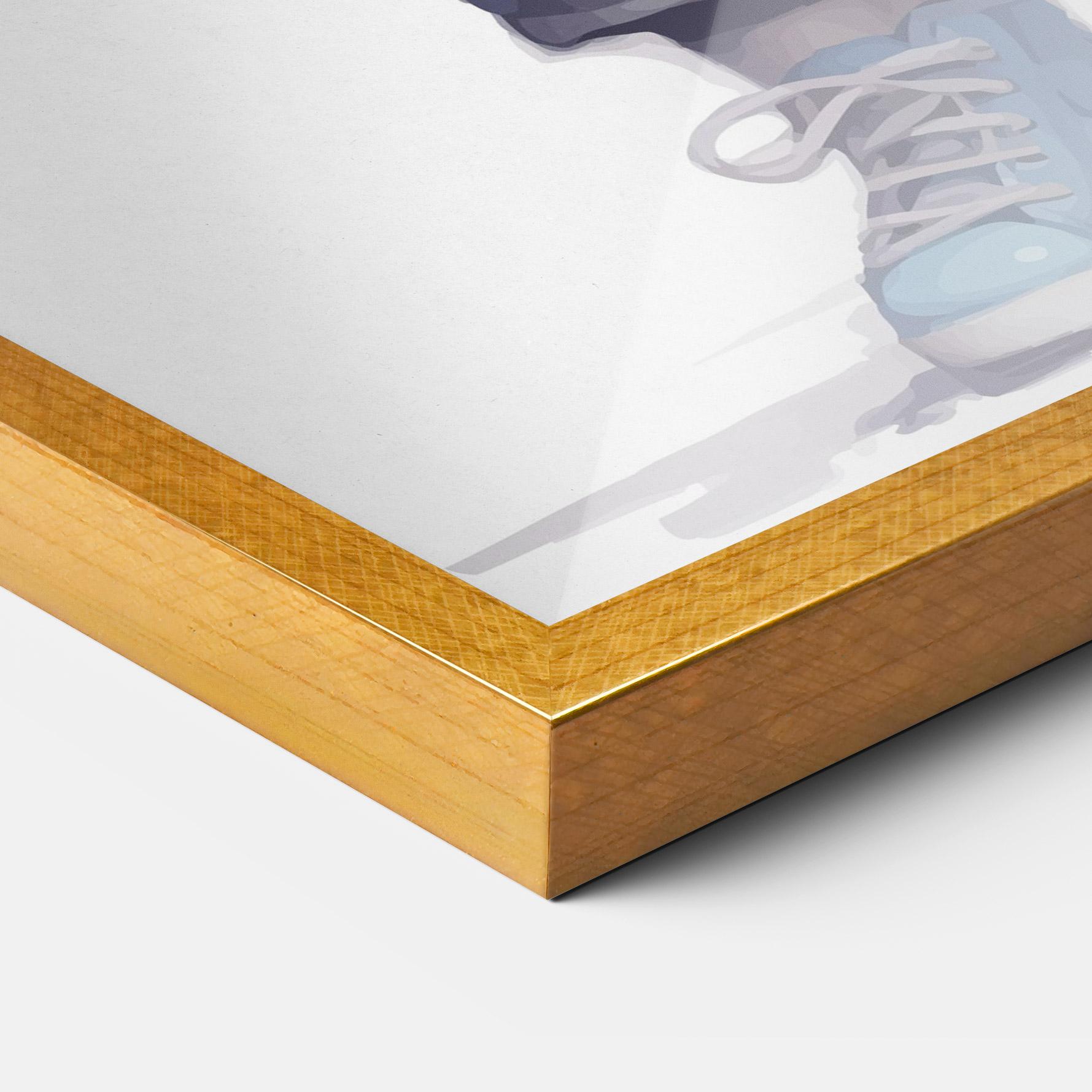 Keretezett Poszter Glasses Bear mockup 3