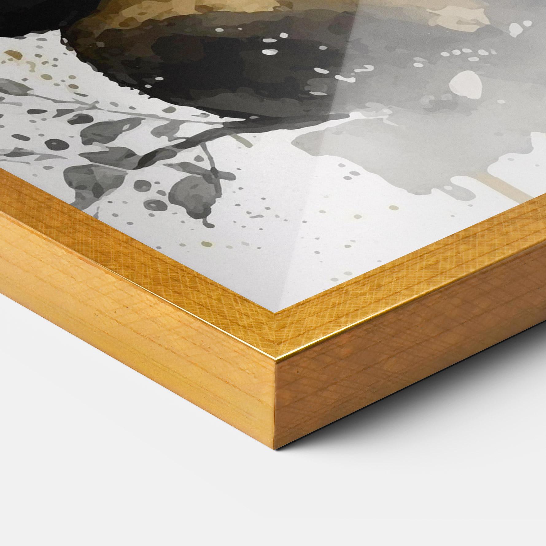 Keretezett Poszter Gold Panda Art mockup 3