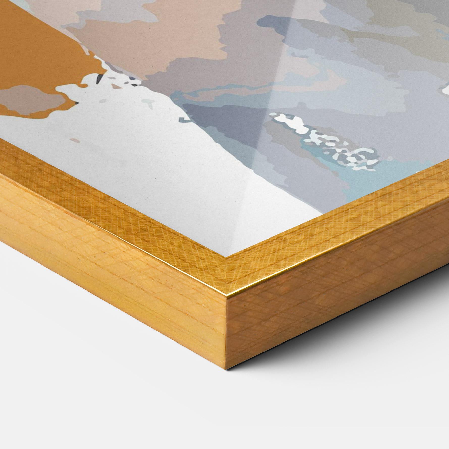 Keretezett Poszter Polar White Bear mockup 3