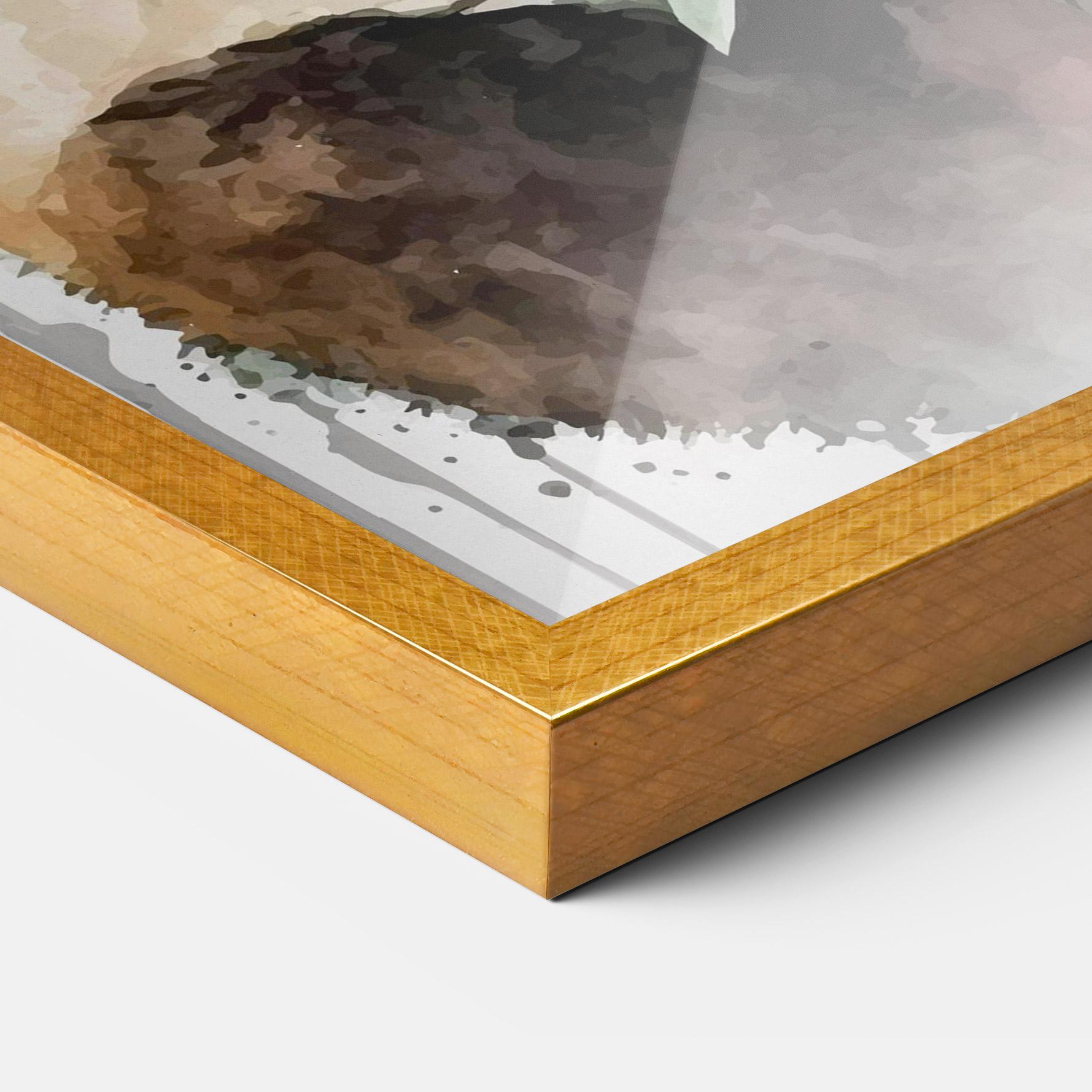 Keretezett Poszter Red Flower Panda mockup 3