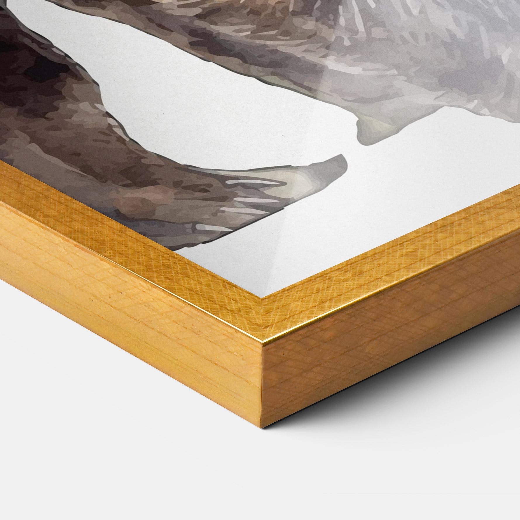 Keretezett Poszter Watercolor Bear Art mockup 3