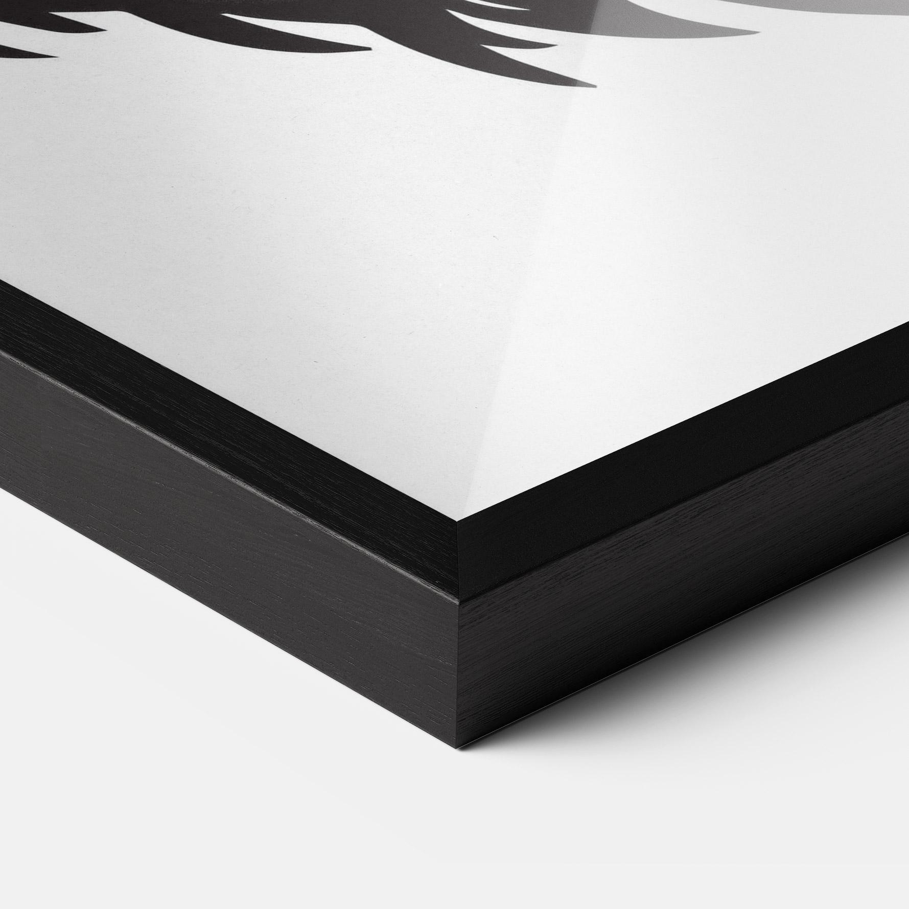 Keretezett Poszter Bear Black Head mockup 3