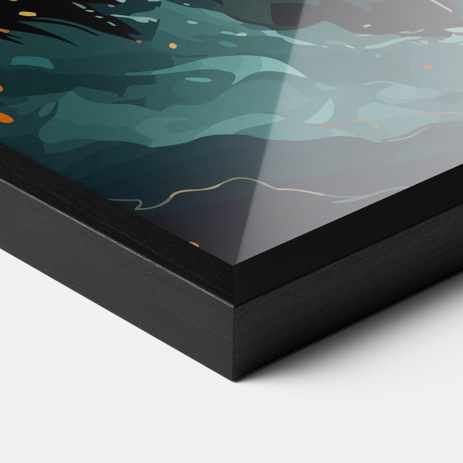 Keretezett Poszter Brown Bear Art mockup 3