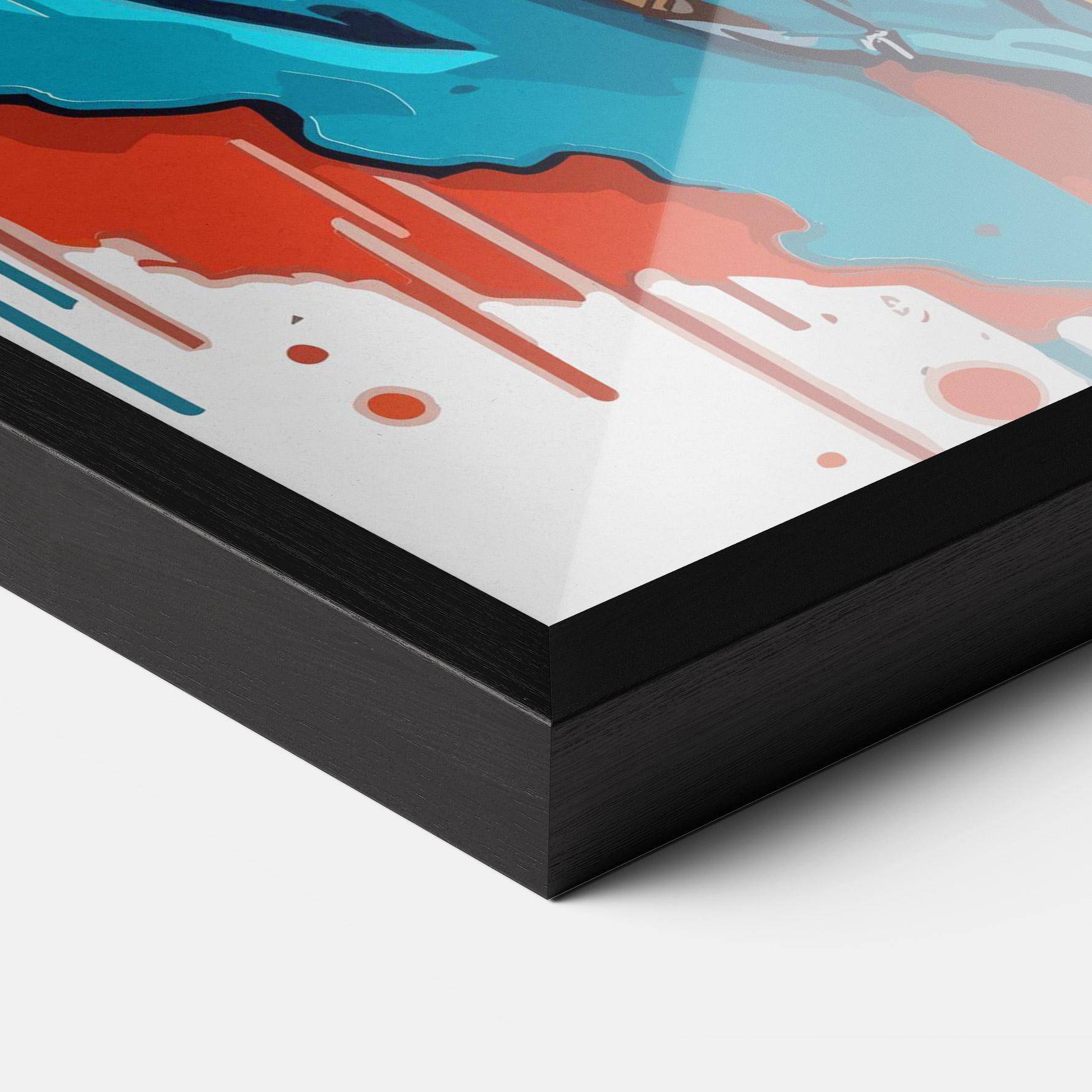 Keretezett Poszter Music Panda mockup 3