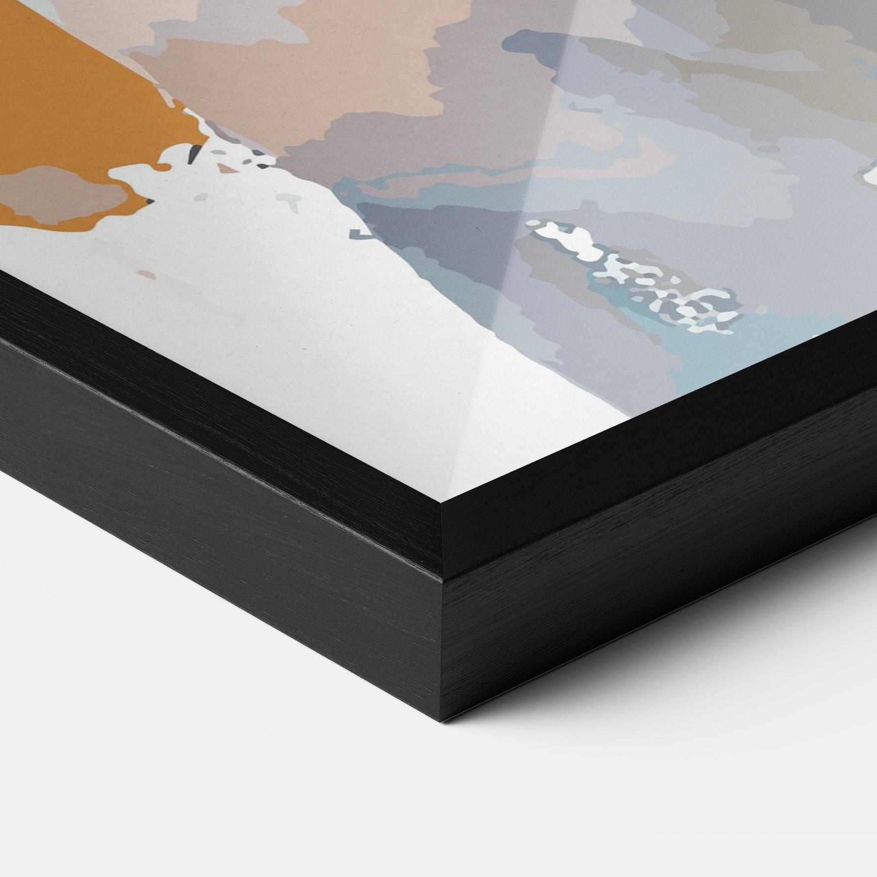 Keretezett Poszter Polar White Bear mockup 3