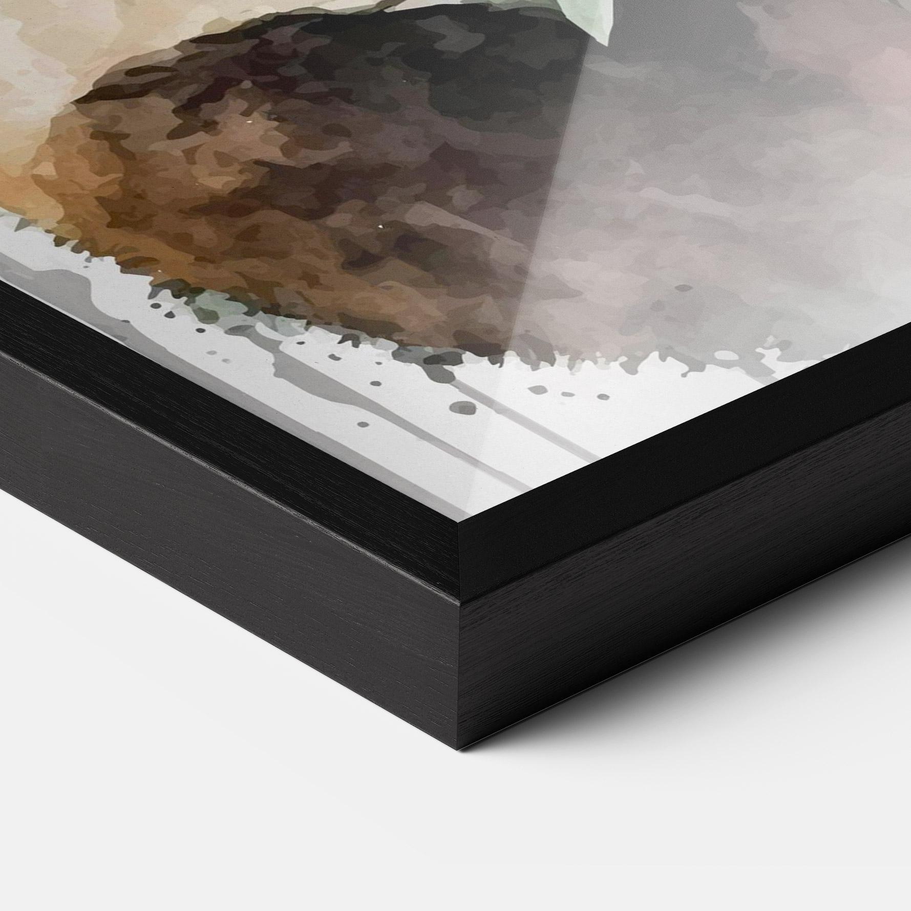 Keretezett Poszter Red Flower Panda mockup 3