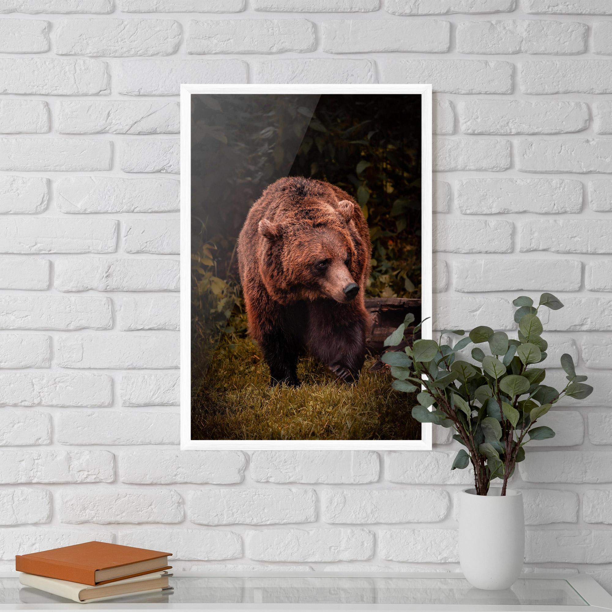 Keretezett Poszter Brown Bear mockup 5