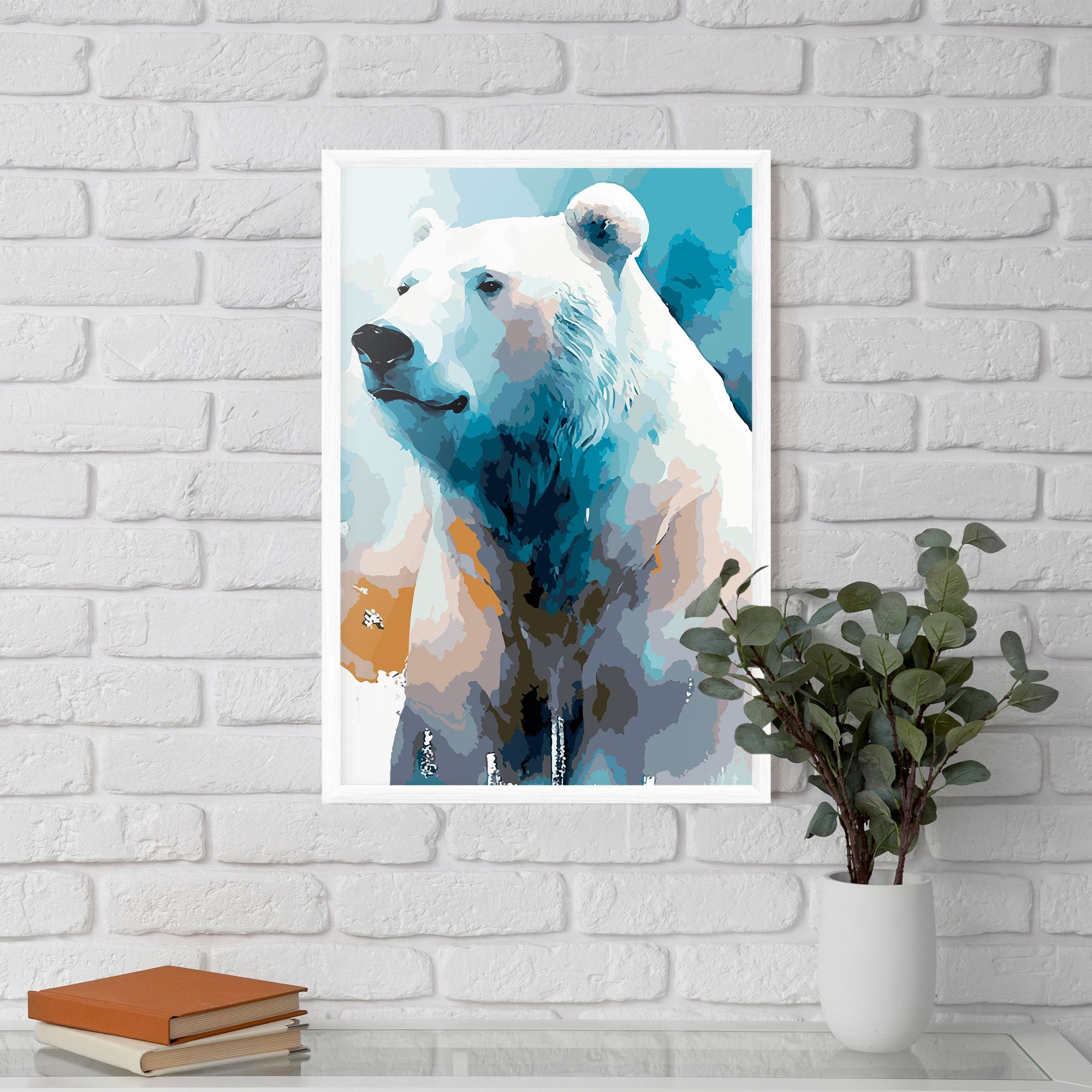 Polar White Bear mockup 5