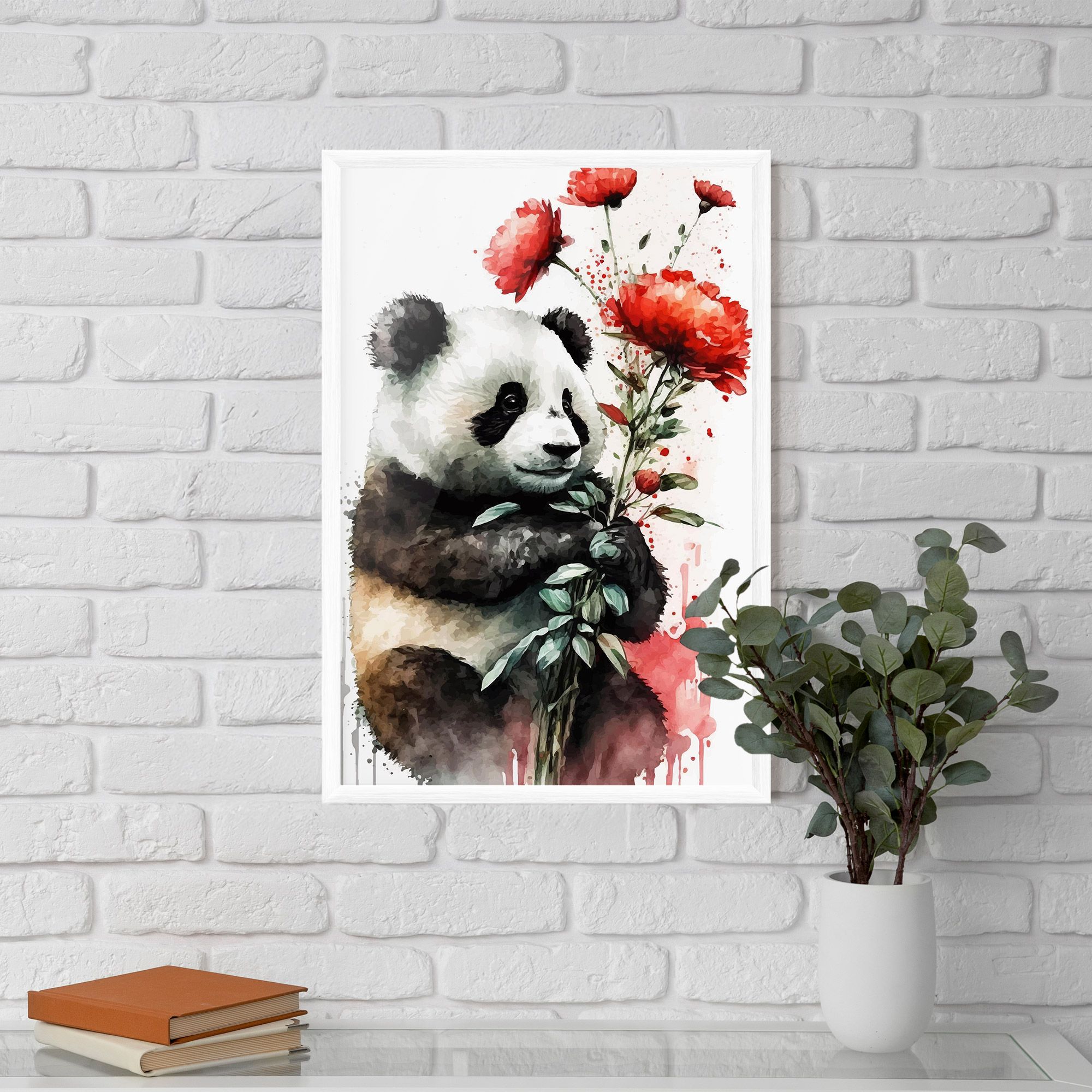 Red Flower Panda mockup 5