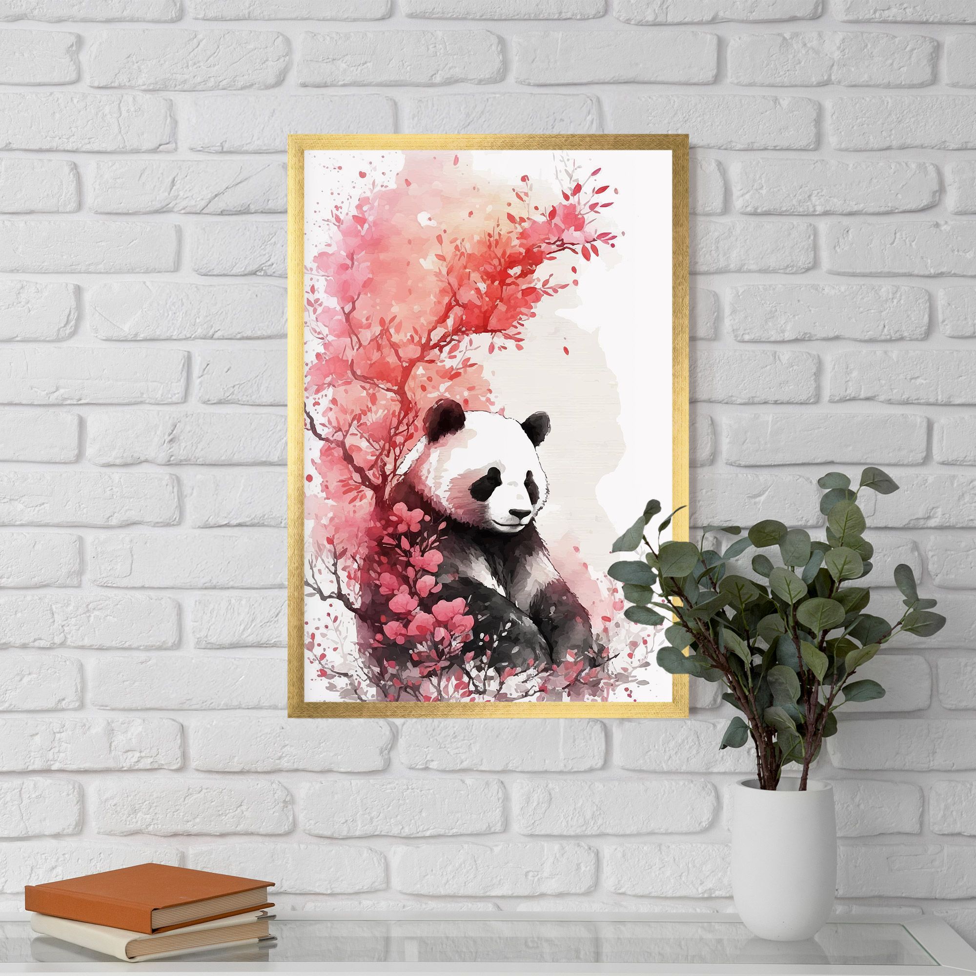 Pink Flower Panda mockup 5