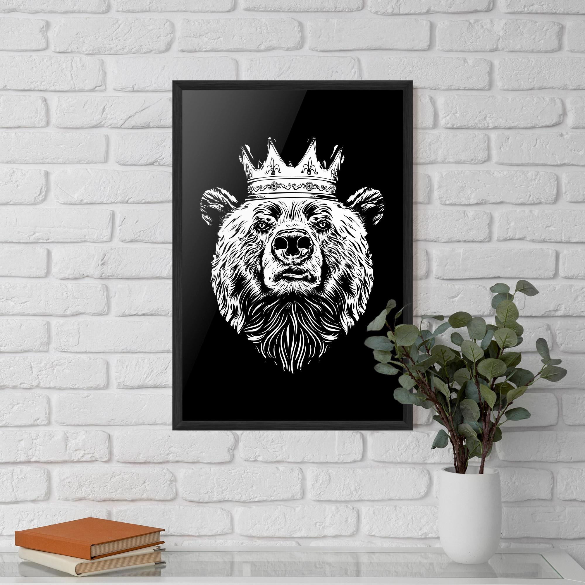 Keretezett Poszter King Bear mockup 5