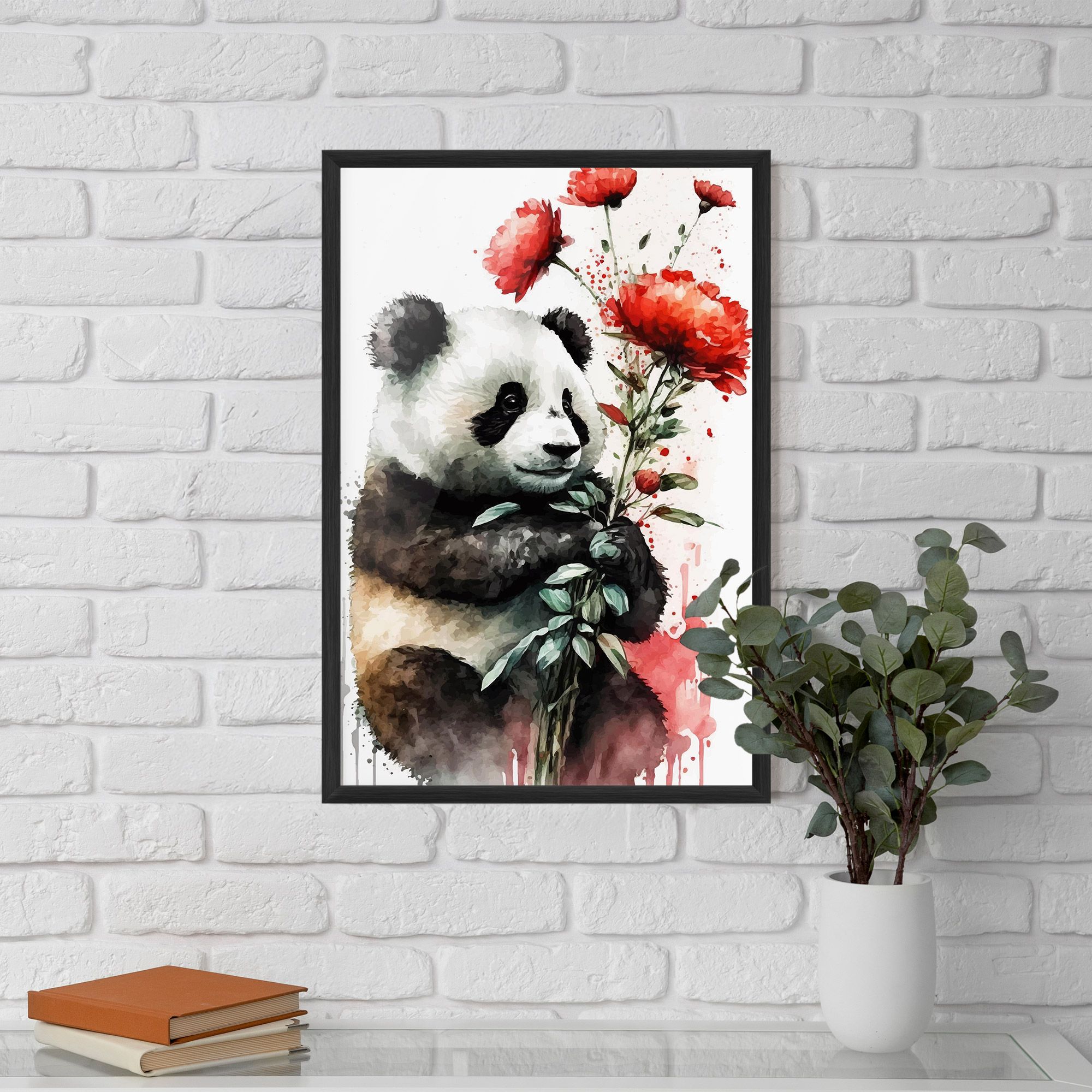 Red Flower Panda mockup 5
