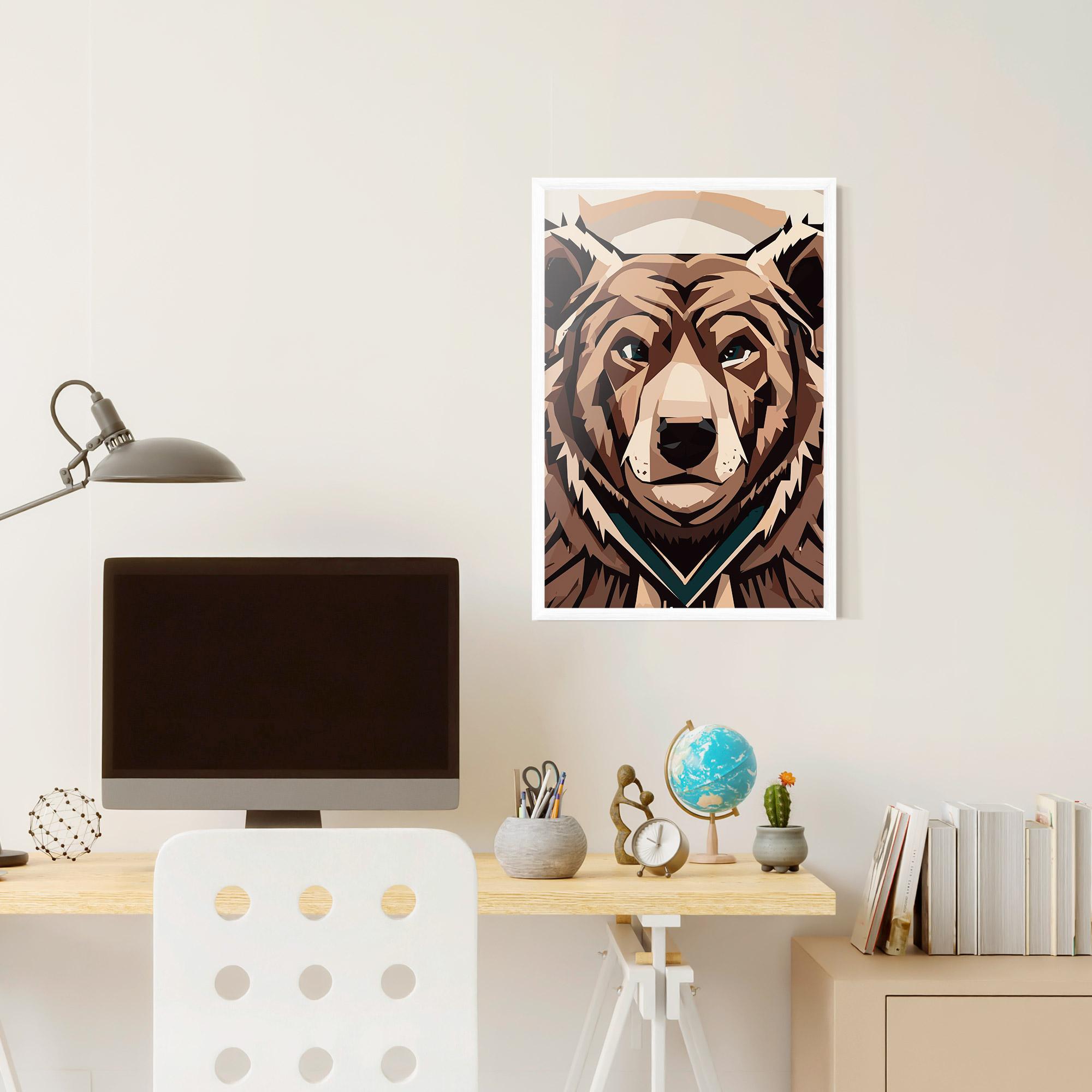 Keretezett Poszter Grizzly Art mockup 6