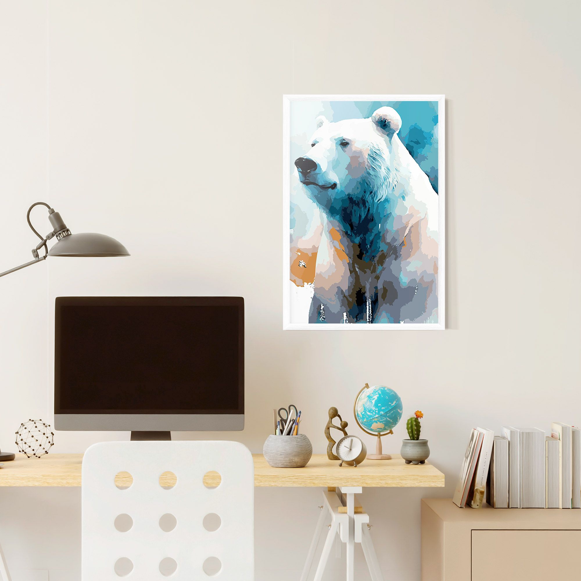 Polar White Bear mockup 6