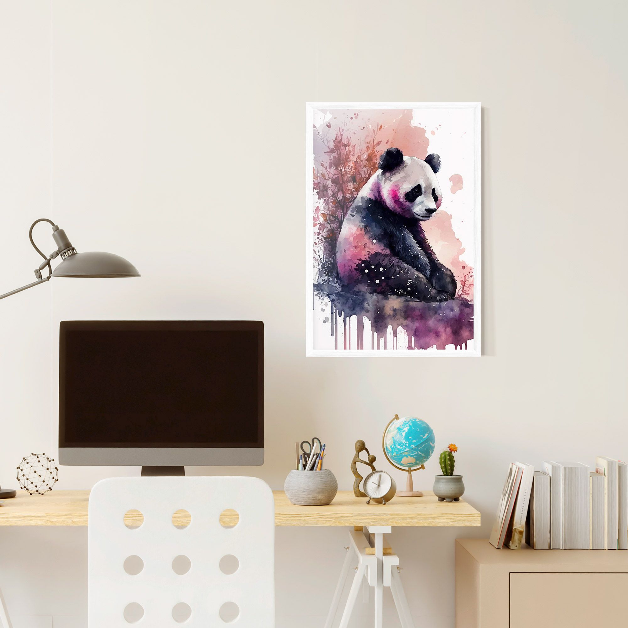Purple Panda Art mockup 6