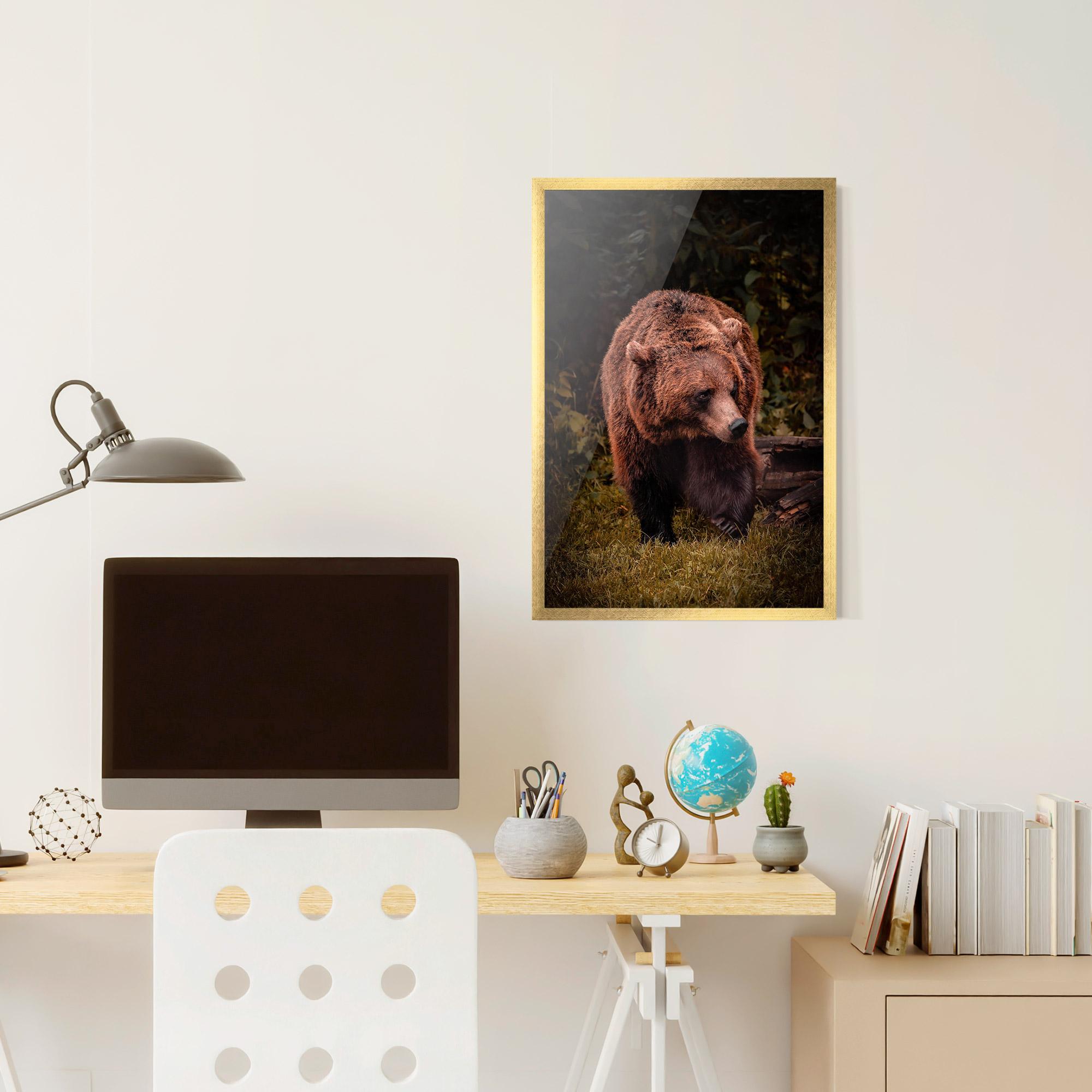Keretezett Poszter Brown Bear mockup 6