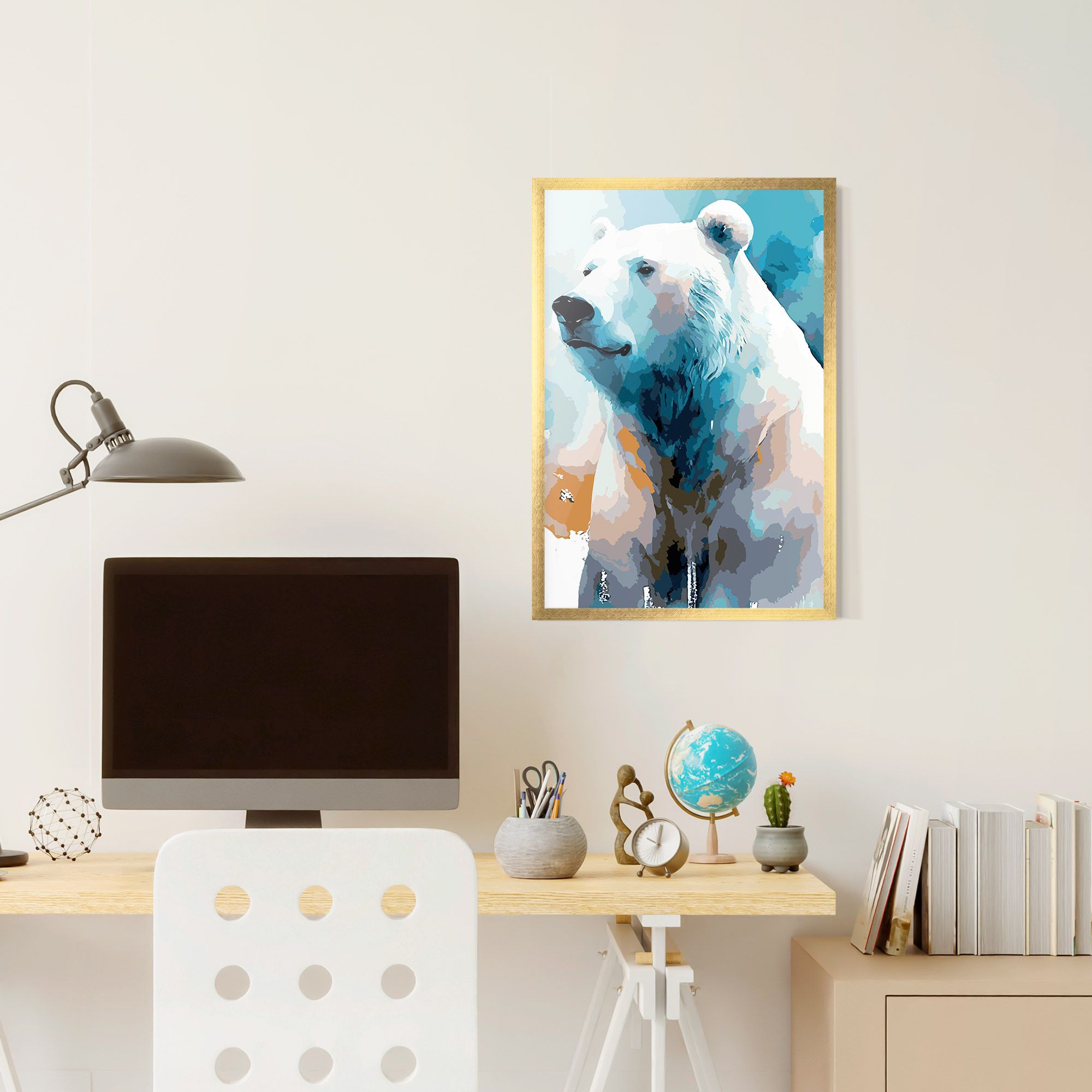 Polar White Bear mockup 6