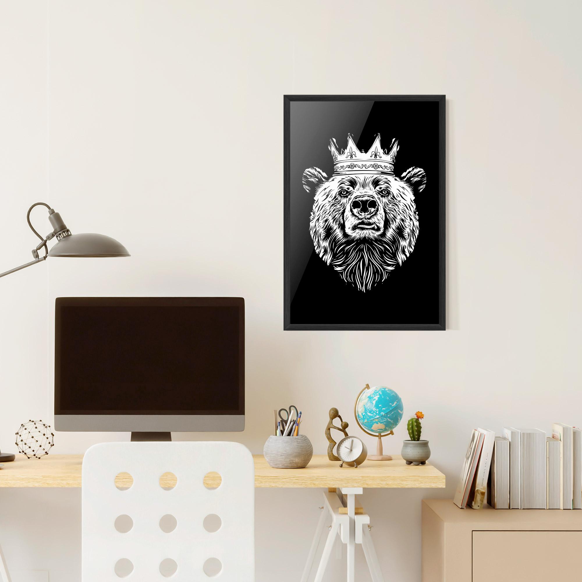Keretezett Poszter King Bear mockup 6
