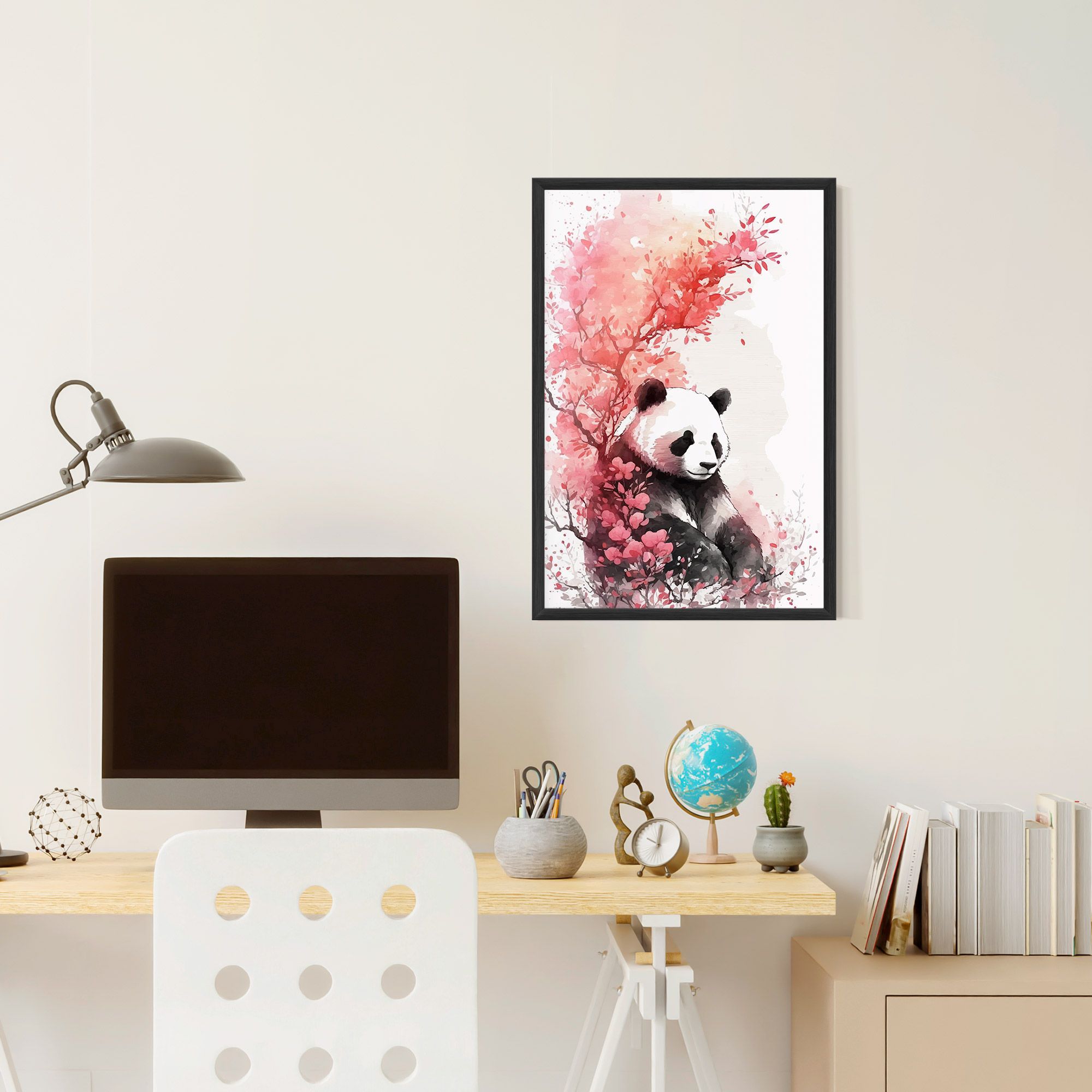 Pink Flower Panda mockup 6