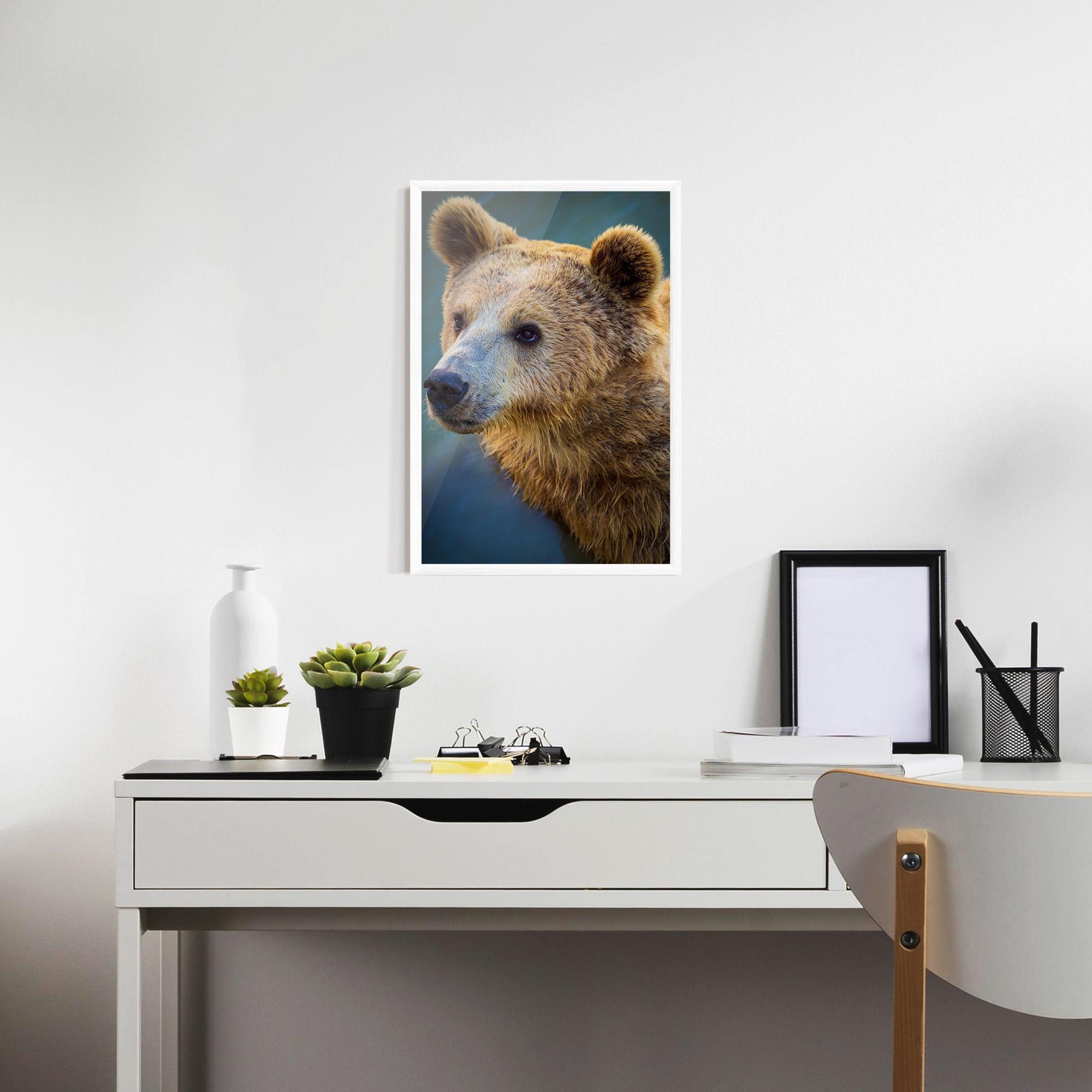 Keretezett Poszter Bear Head mockup 7