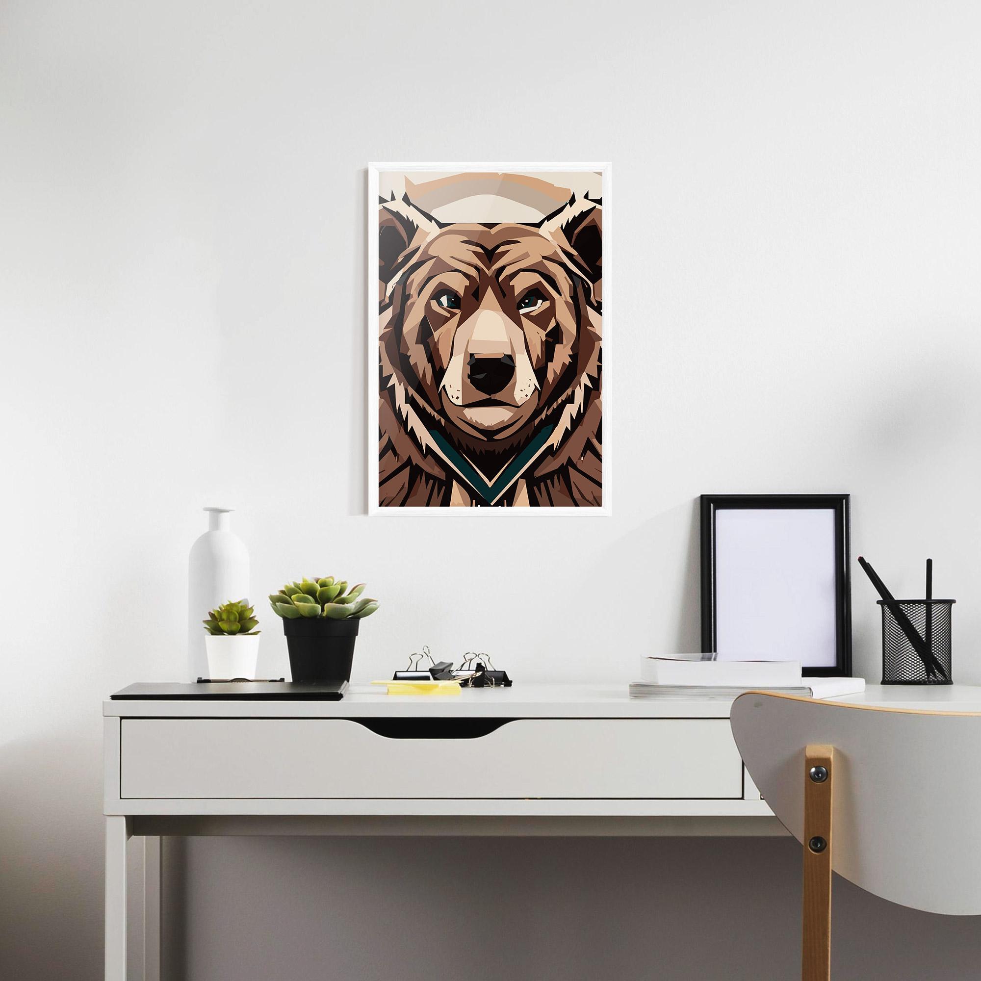Keretezett Poszter Grizzly Art mockup 7