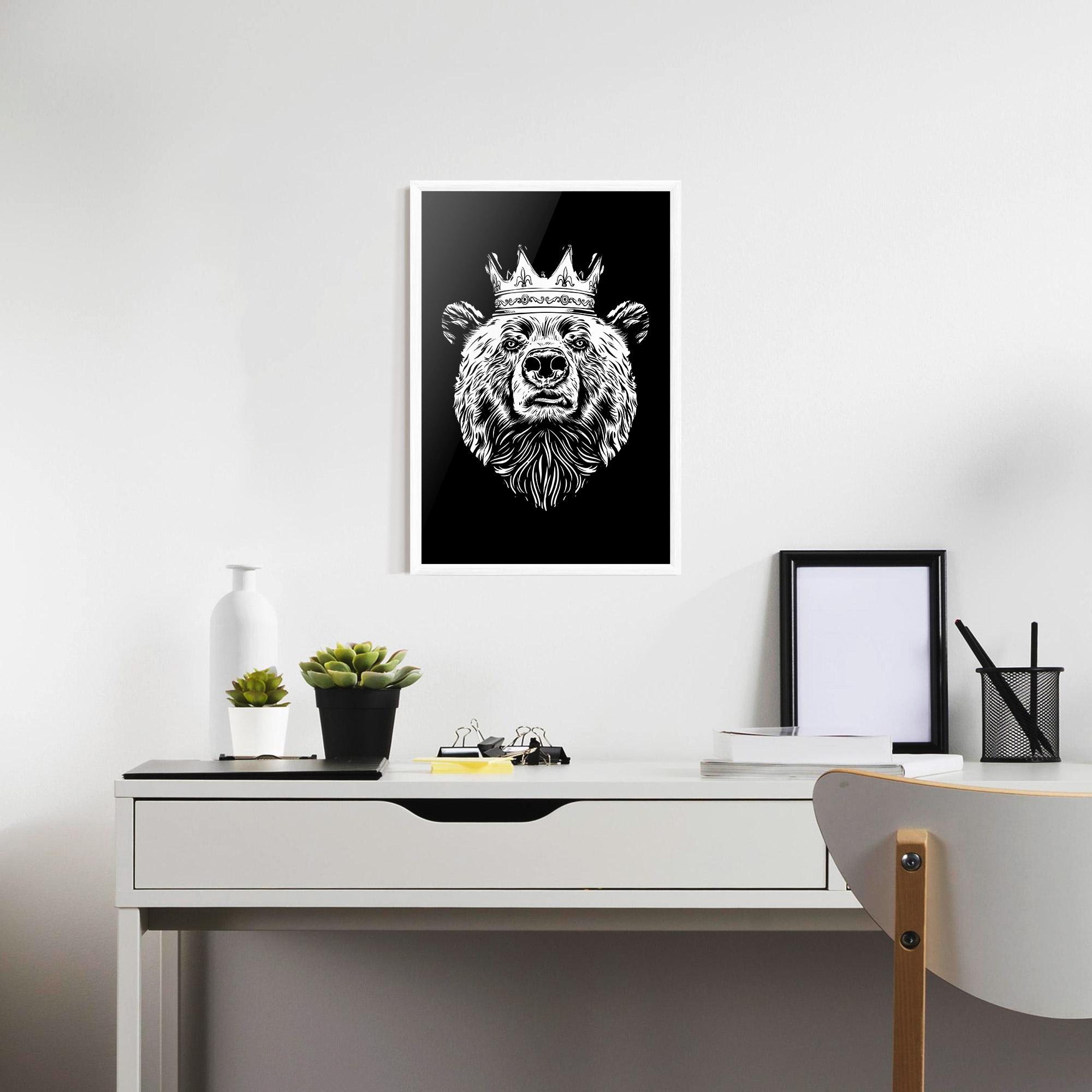 Keretezett Poszter King Bear mockup 7