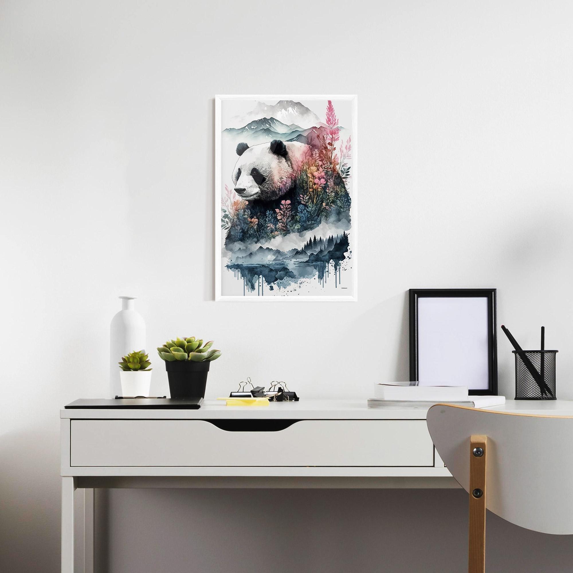 Keretezett Poszter Panda Art mockup 7