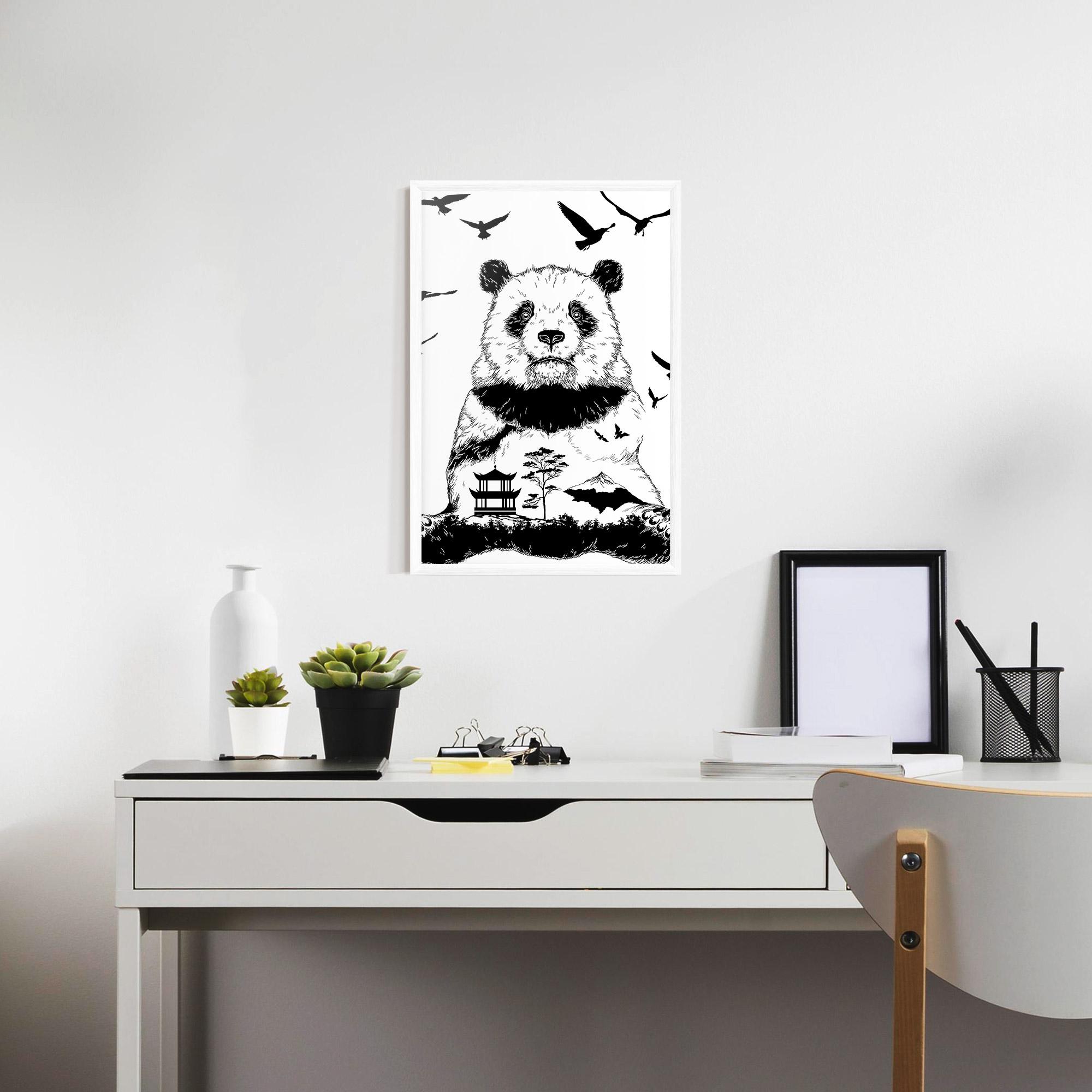 Keretezett Poszter Panda Bear mockup 7