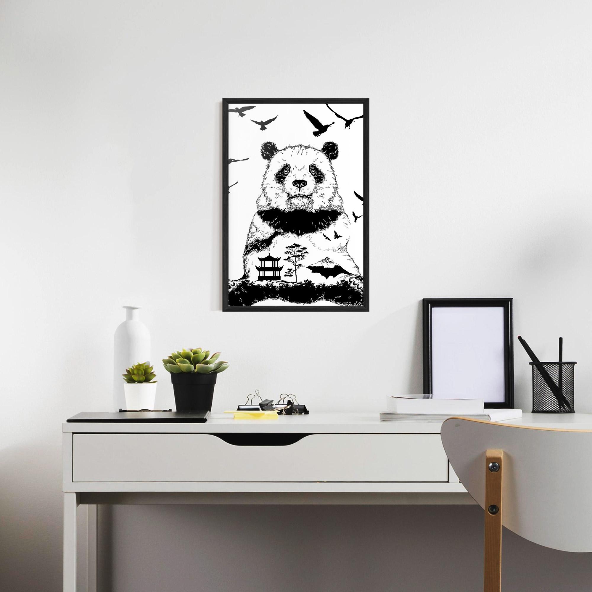 Keretezett Poszter Panda Bear mockup 7