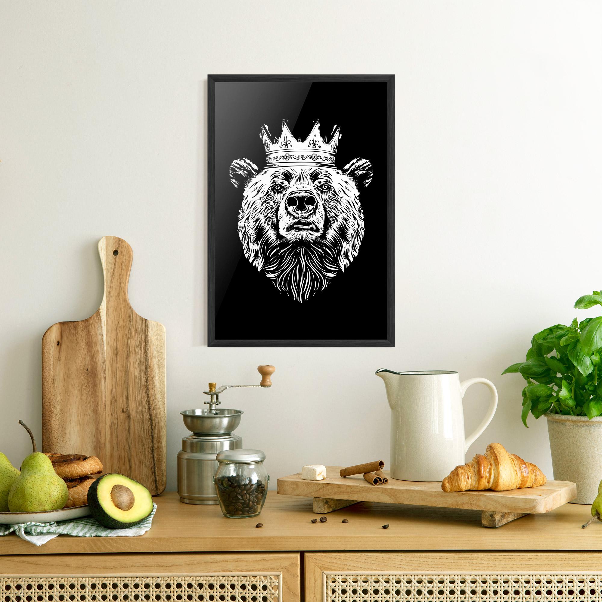 Keretezett Poszter King Bear mockup 8