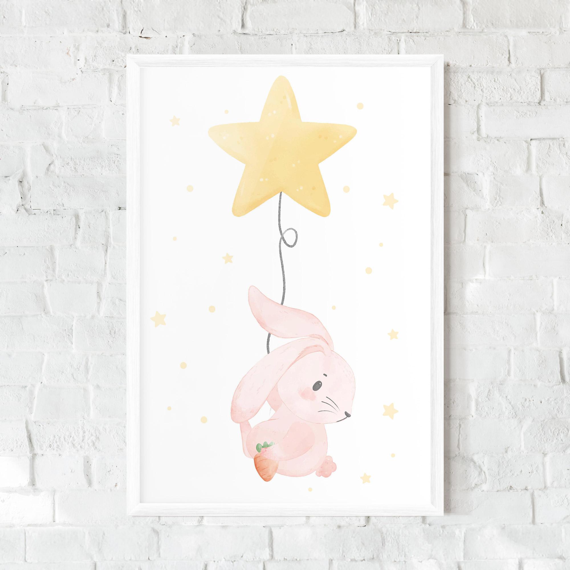 Keretezett Poszter Star Bunny mockup 0
