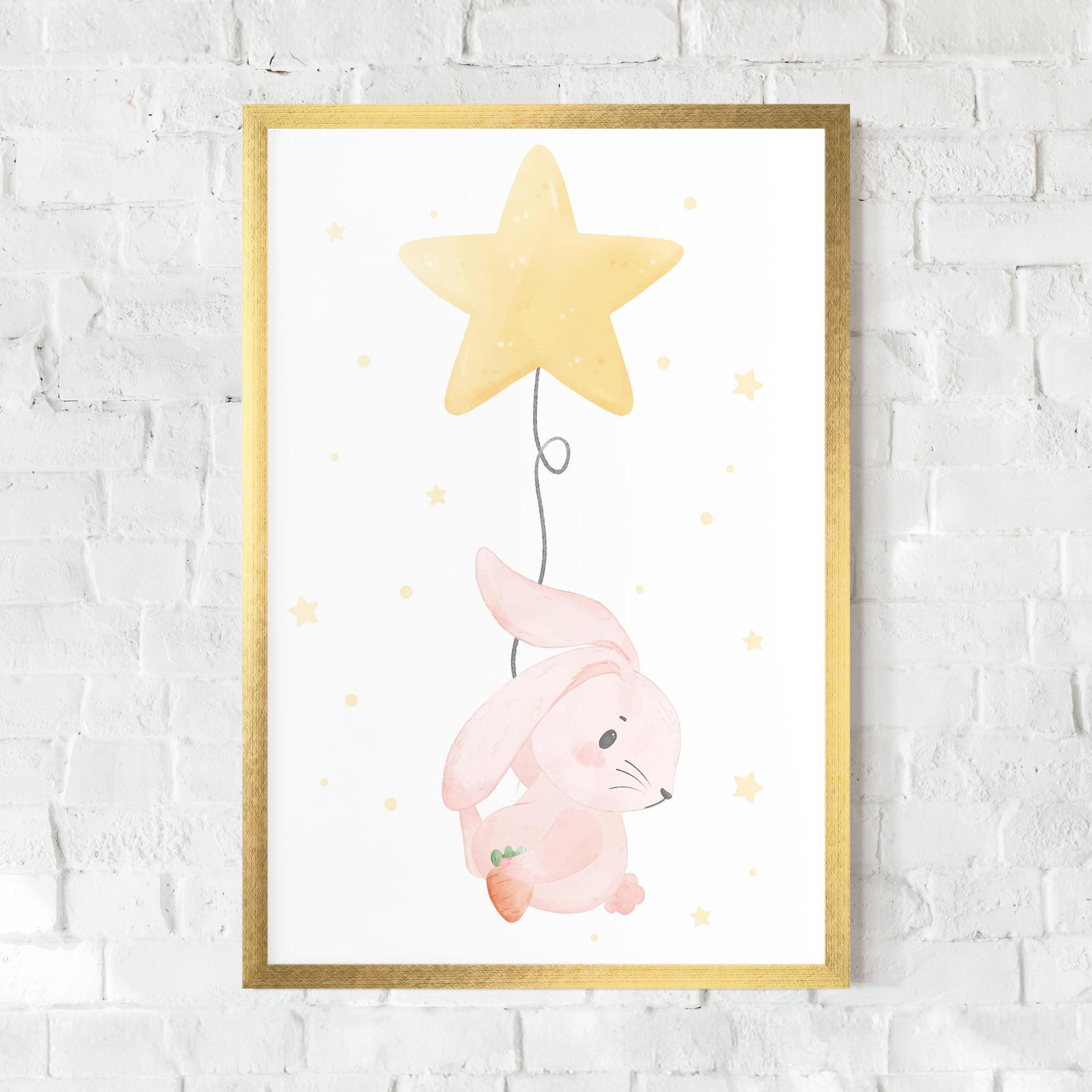 Keretezett Poszter Star Bunny mockup 0