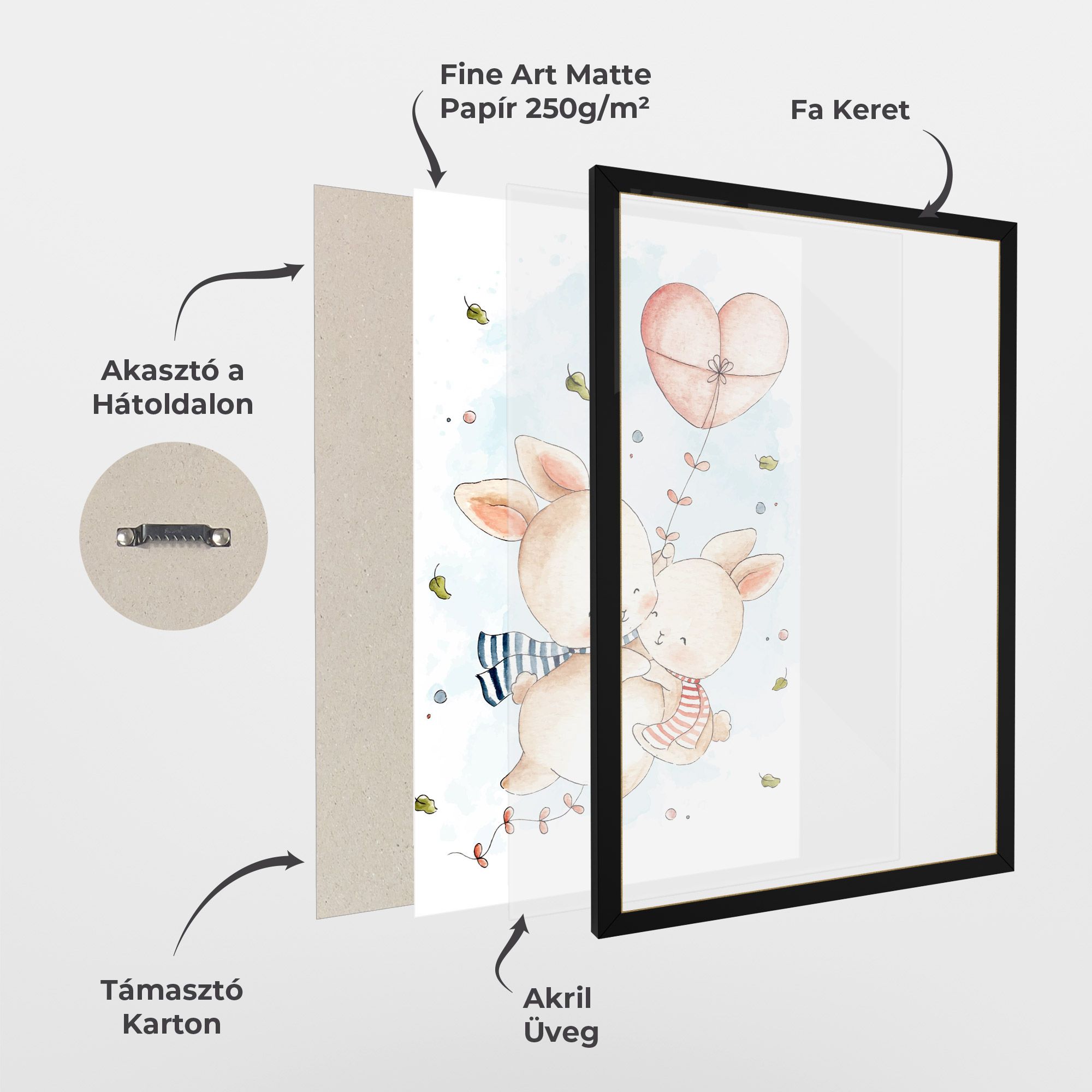 Cute Couple Rabbit mockup 1