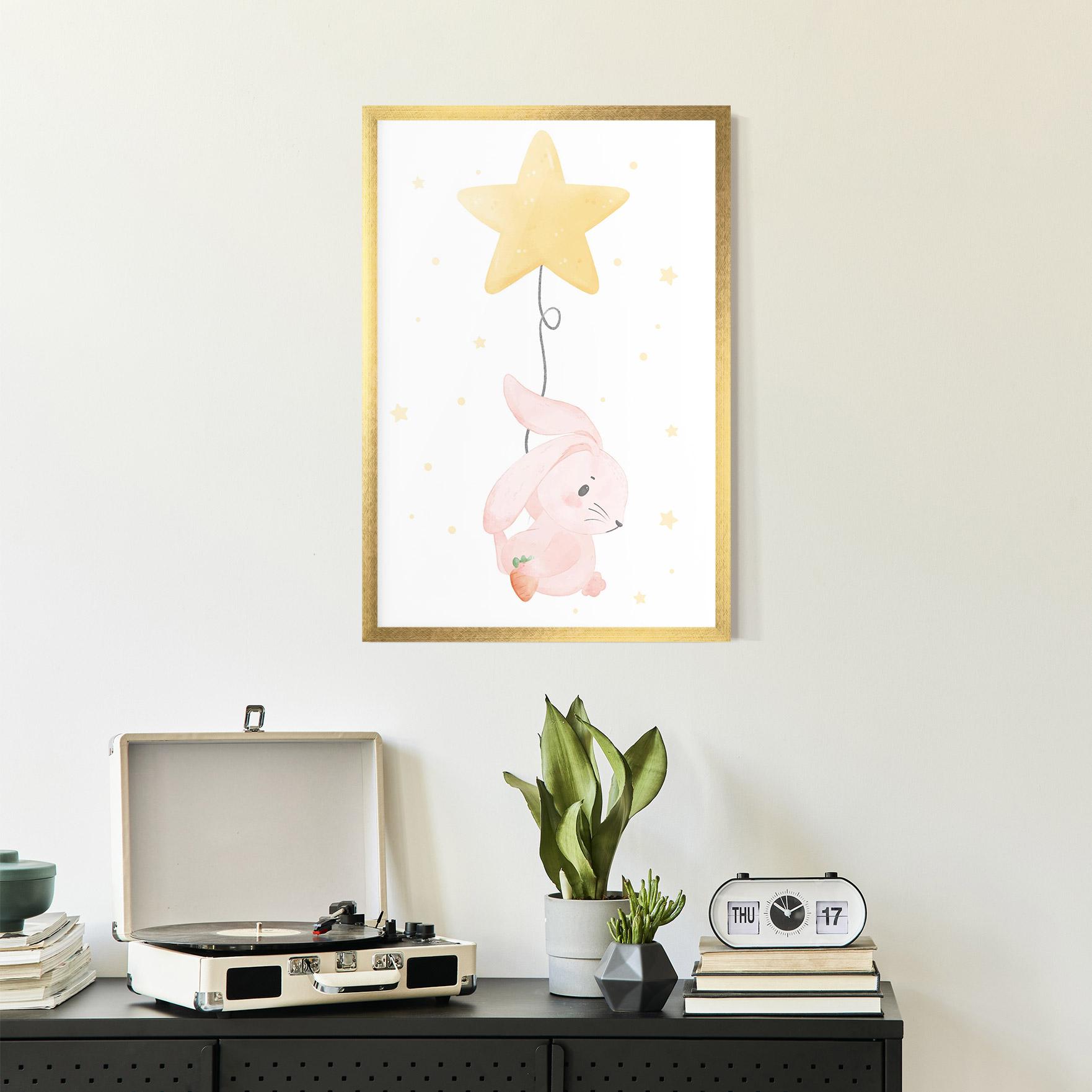 Keretezett Poszter Star Bunny mockup 2