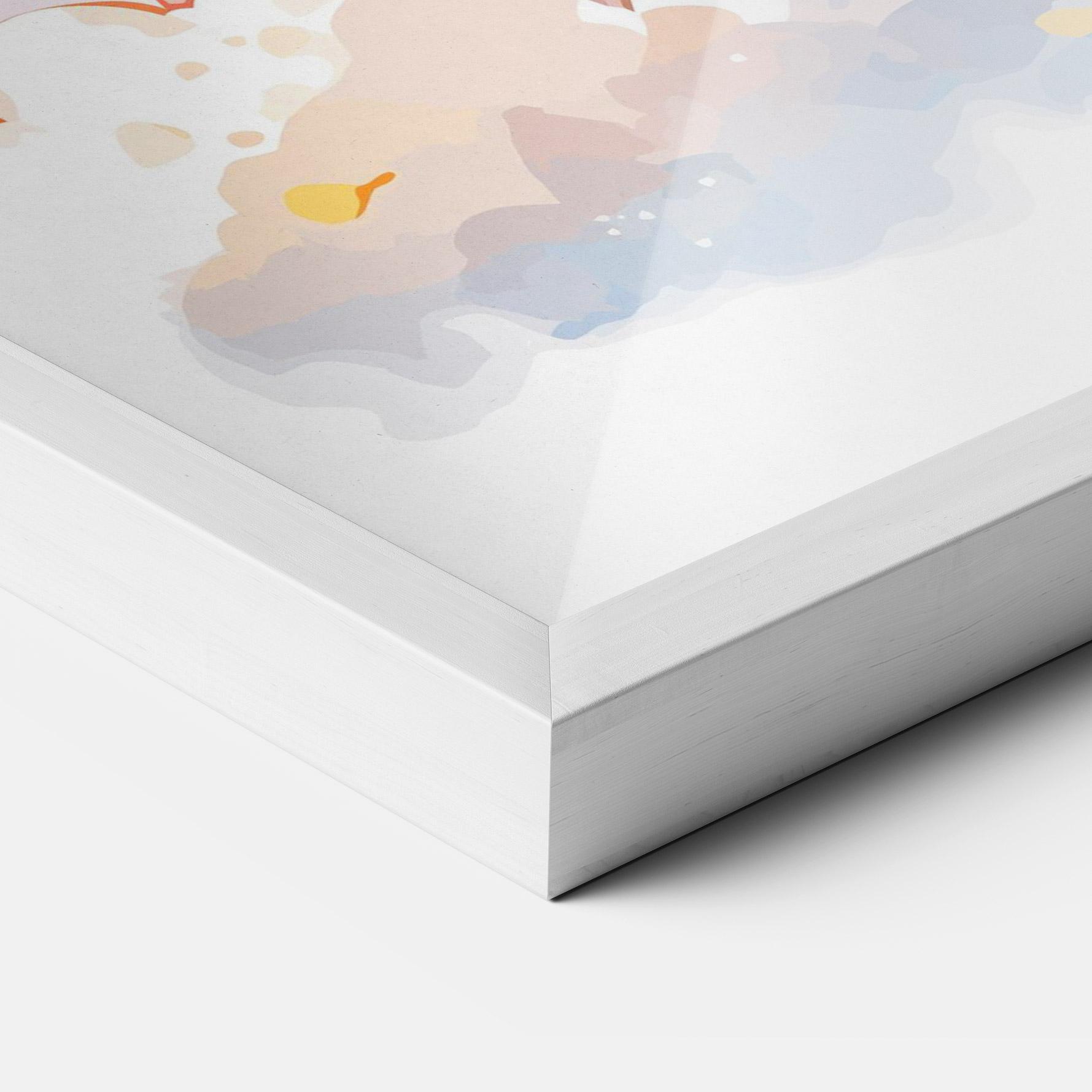 Keretezett Poszter Cute Cloud Lion mockup 3