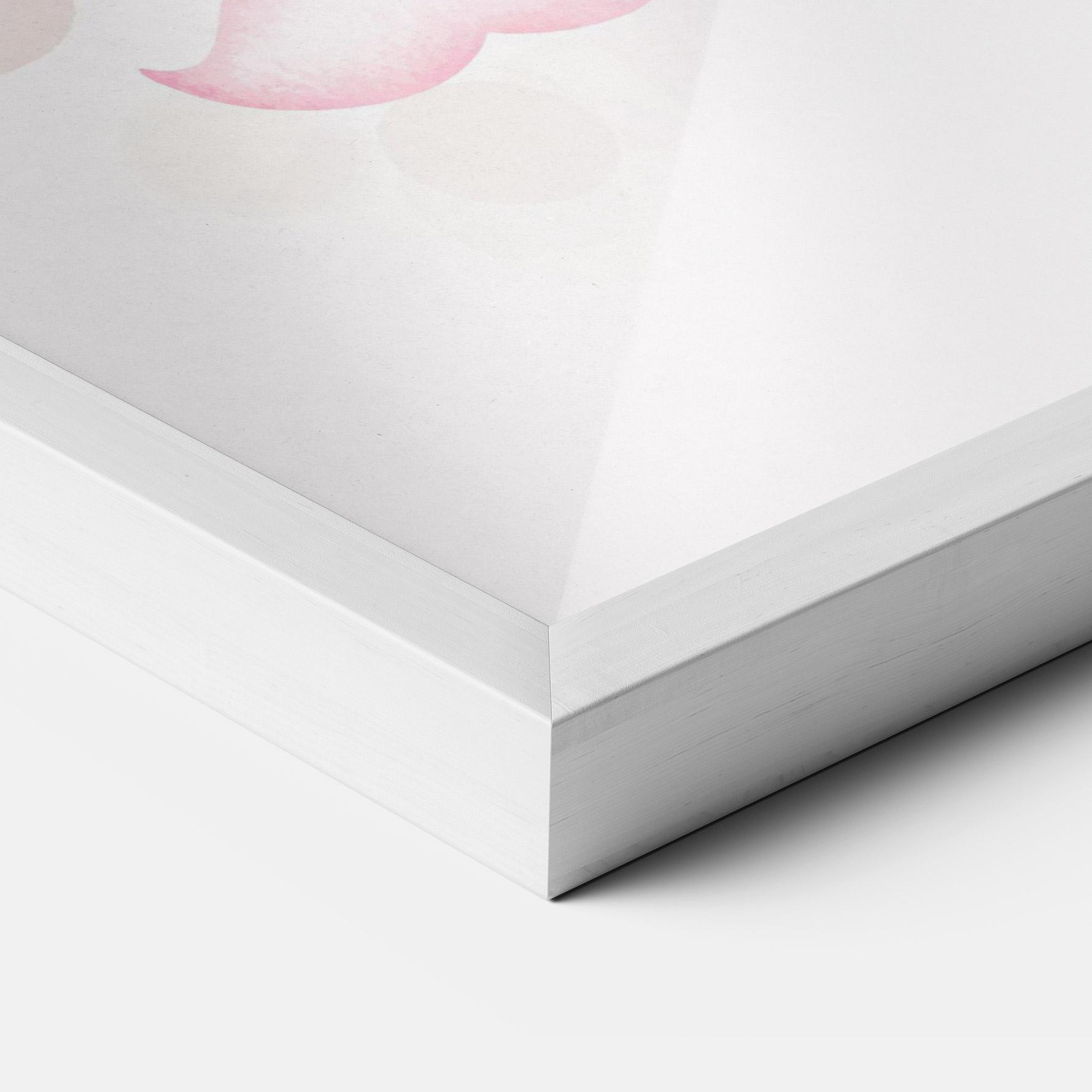 Keretezett Poszter Pink Bear Balloons mockup 3